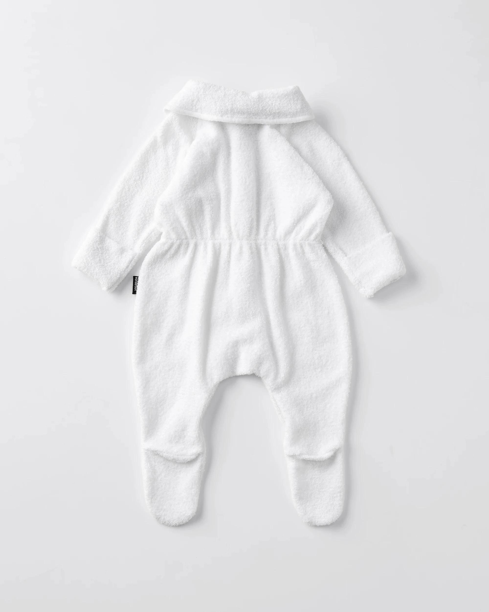 6 Bonds Baby Poodelette Snap’ Wondersuit Coverall WHITE, 6 of 7