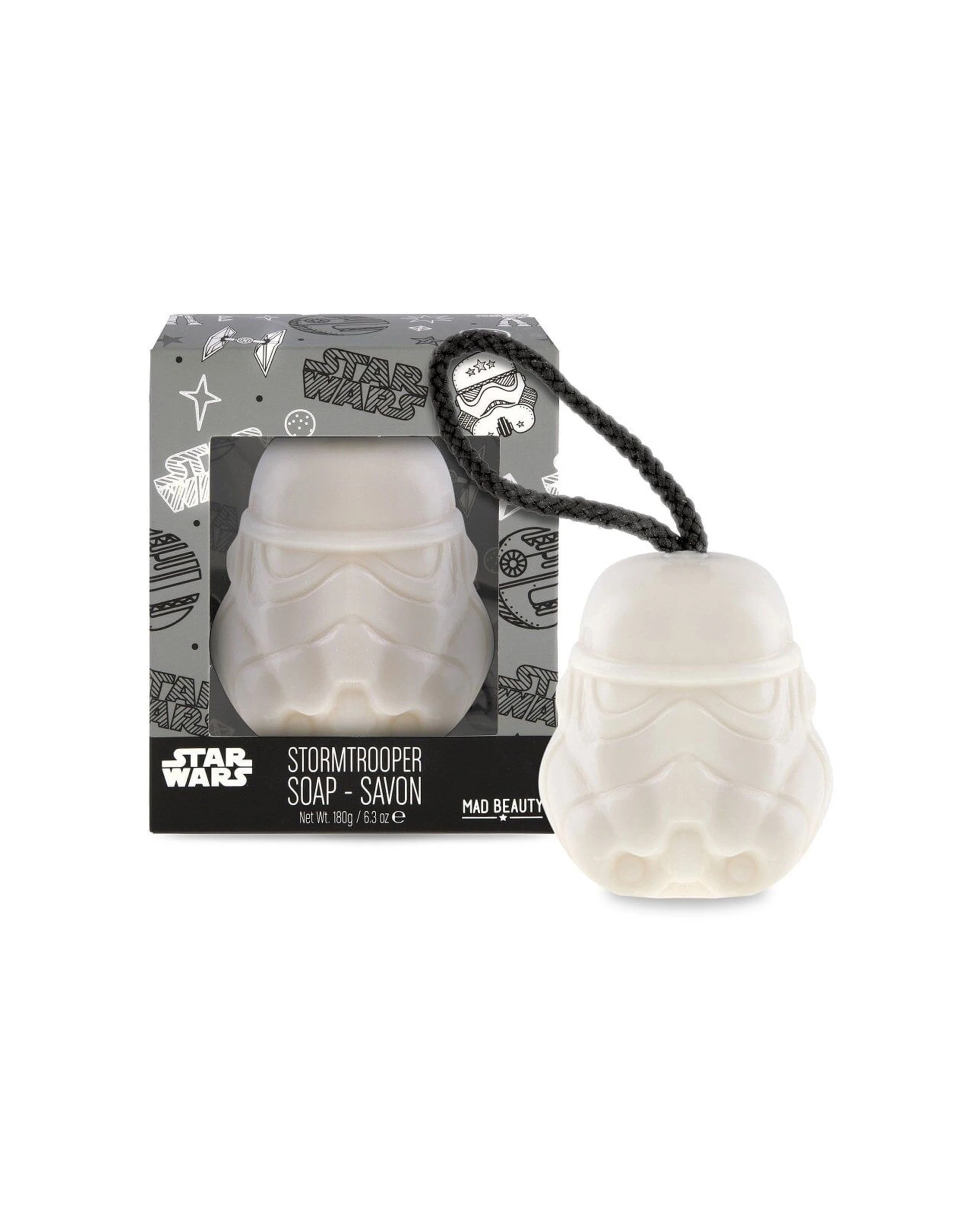 4 Star Wars 4PK Scented Soap on a Rope Storm Trooper 180g Cedarwood & Lime - White, 4 of 4