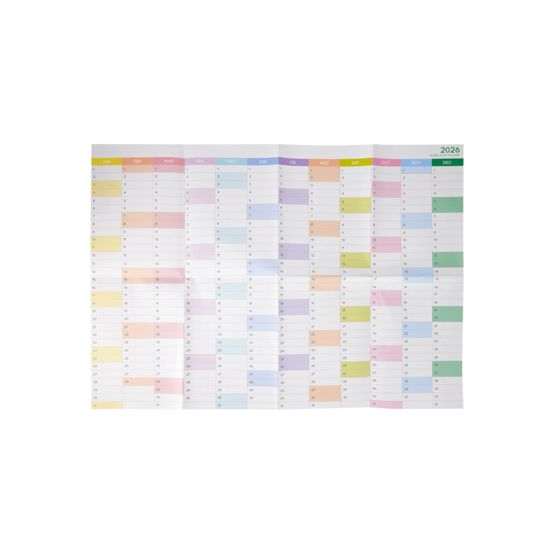 2 A1 2026 Yearly Wall Planner, 2 of 5