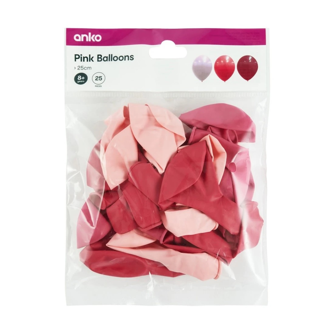3 25 Pack Pink Balloons, 3 of 3