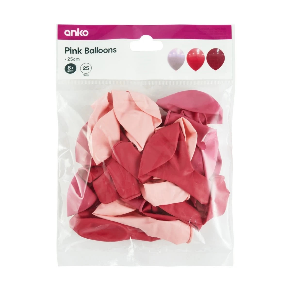 3 25 Pack Pink Balloons, 3 of 3