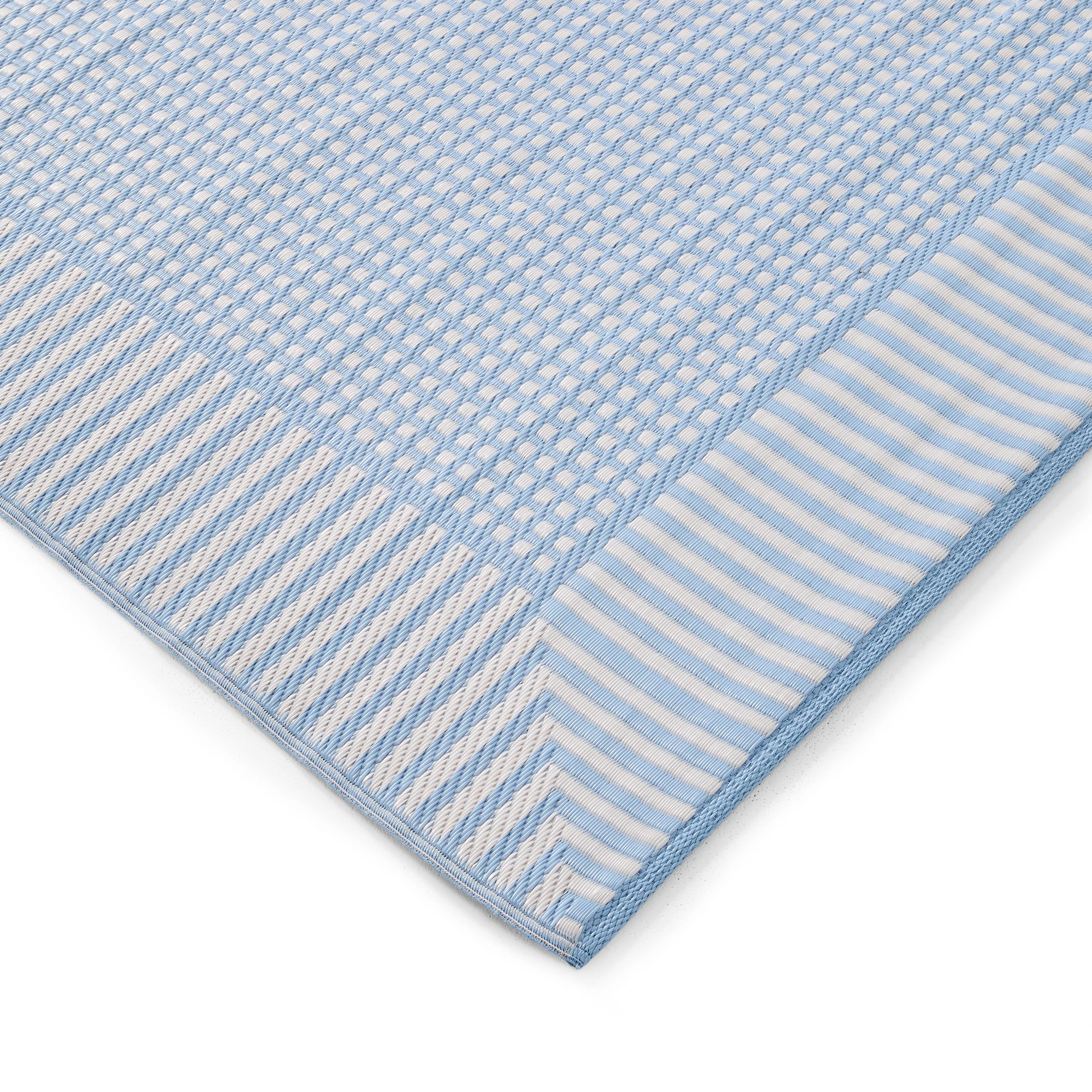 2 Outdoor Reversible Rug - Blue - Extra Large, 270cm x 180cm, 2 of 3