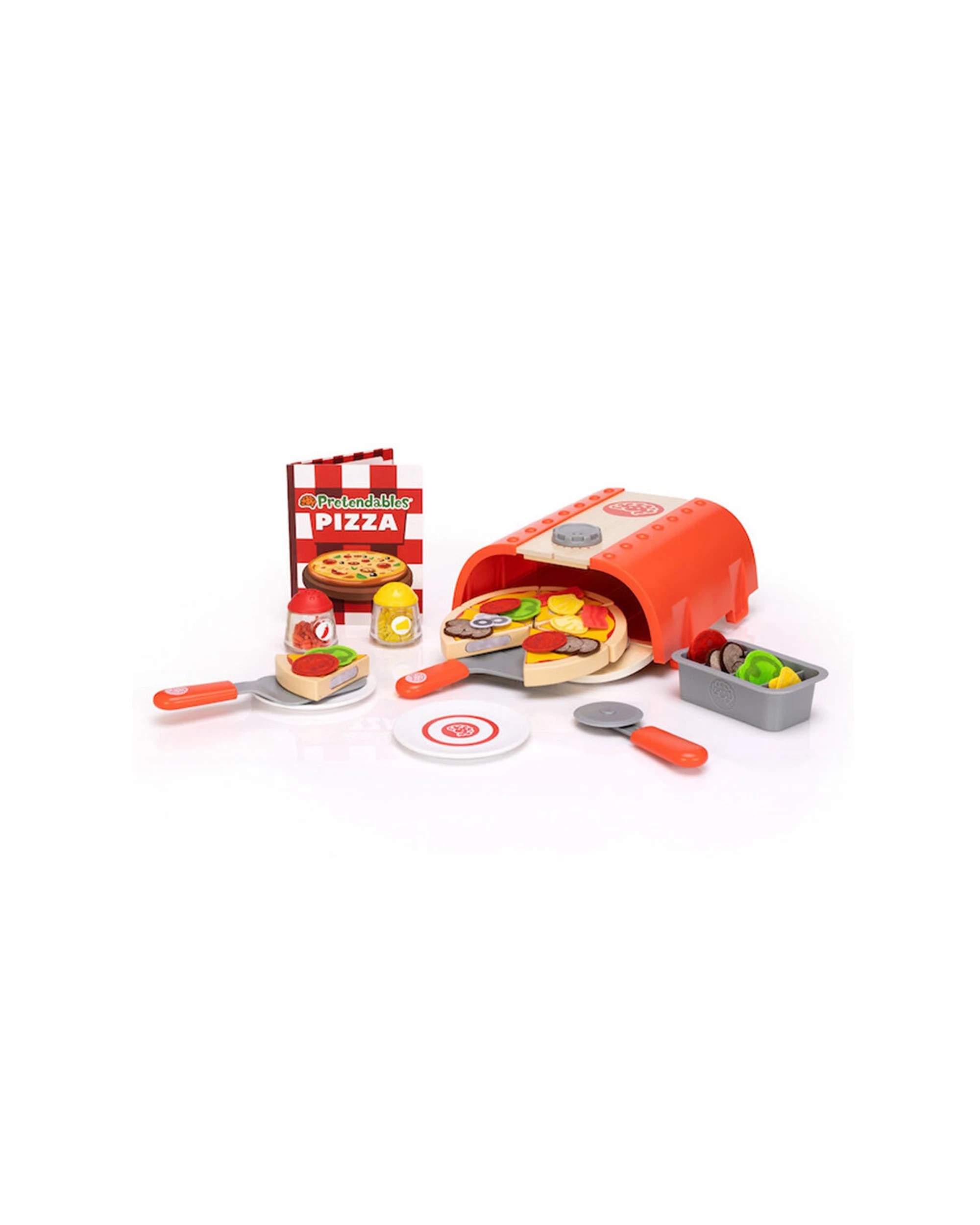 1 Pretendables Backyard Pizza Oven Set Kids Childrens Play Toy Imaginative Roleplay - Multi, 1 of 3