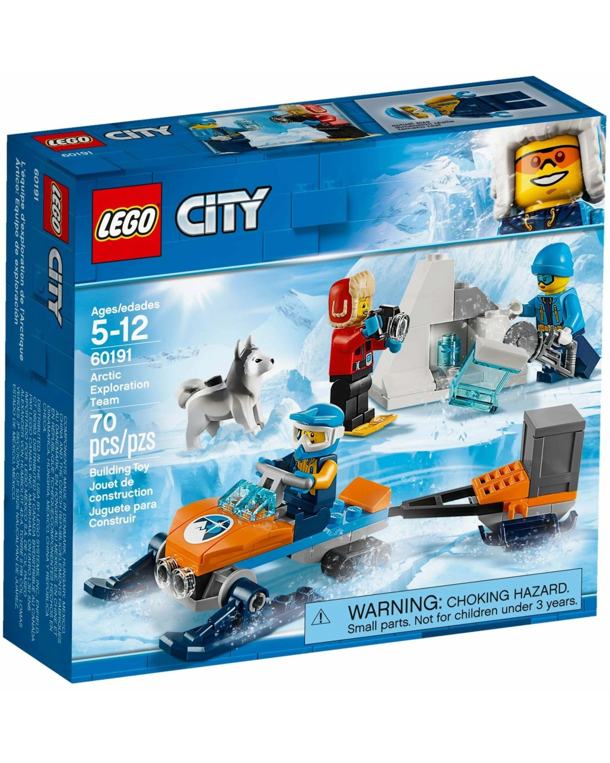 1 LEGO 60191 Arctic Exploration Team Snowmobile Set with Minifigures, 1 of 4