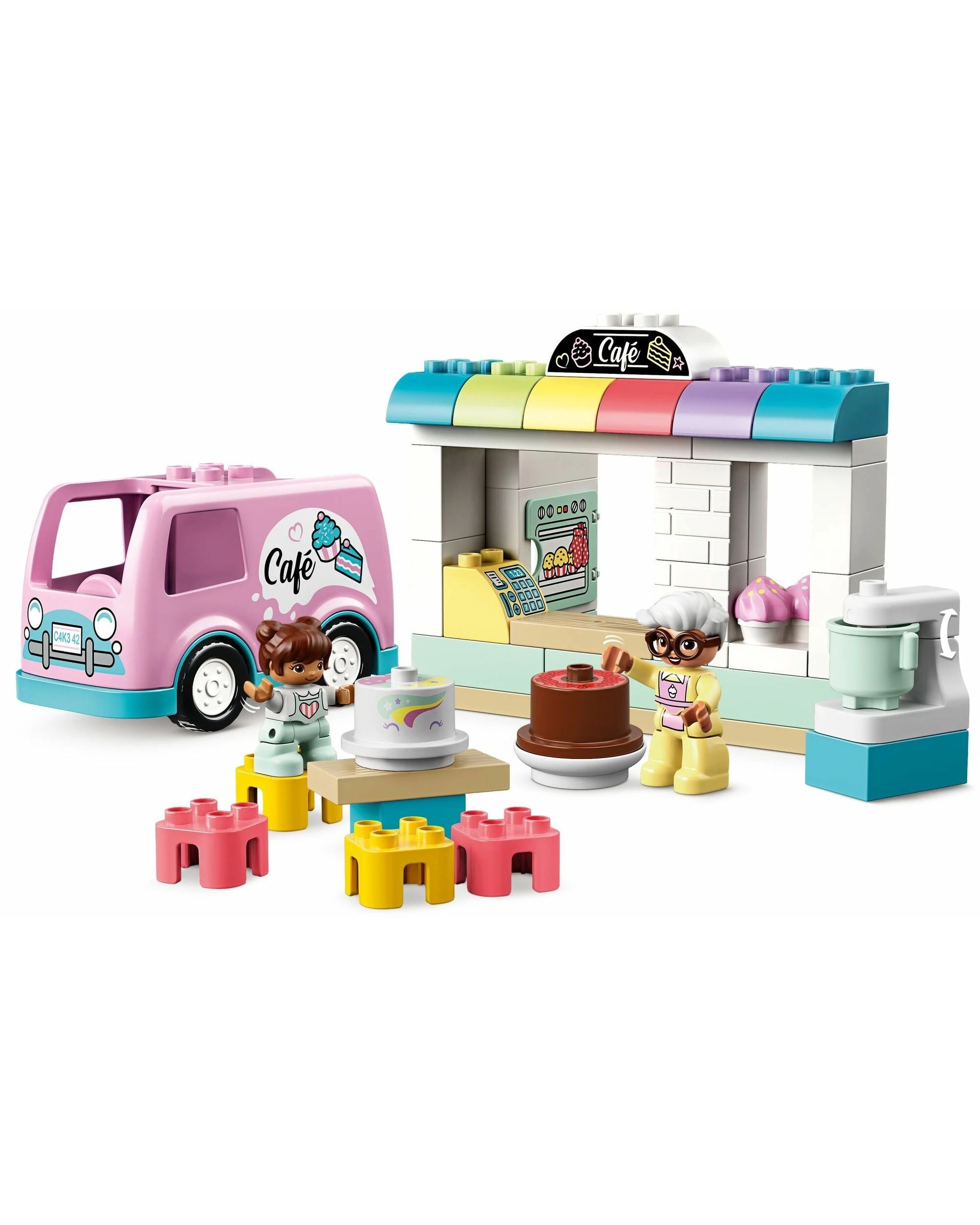 2 LEGO 10928 DUPLO Town Bakery, Cafe & Delivery Van Playset, 2 of 4
