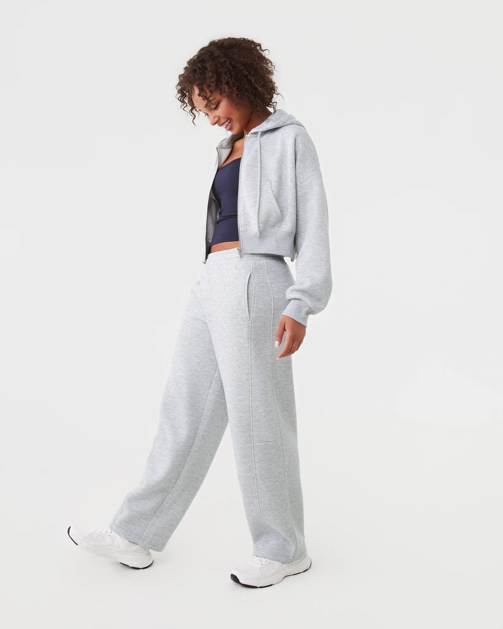 3 Crop Zip Hoodie Slvr Marle, 3 of 9