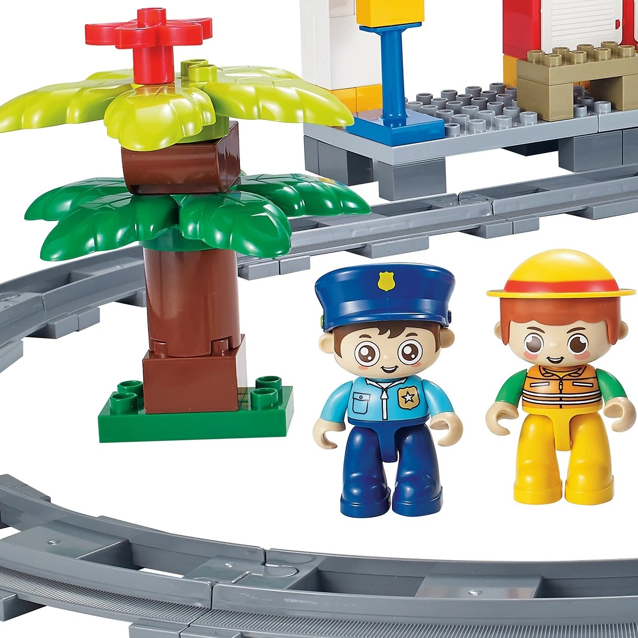 8 170 Piece Junior Blocks: Railway Station with Motorised Train Playset, 8 of 9