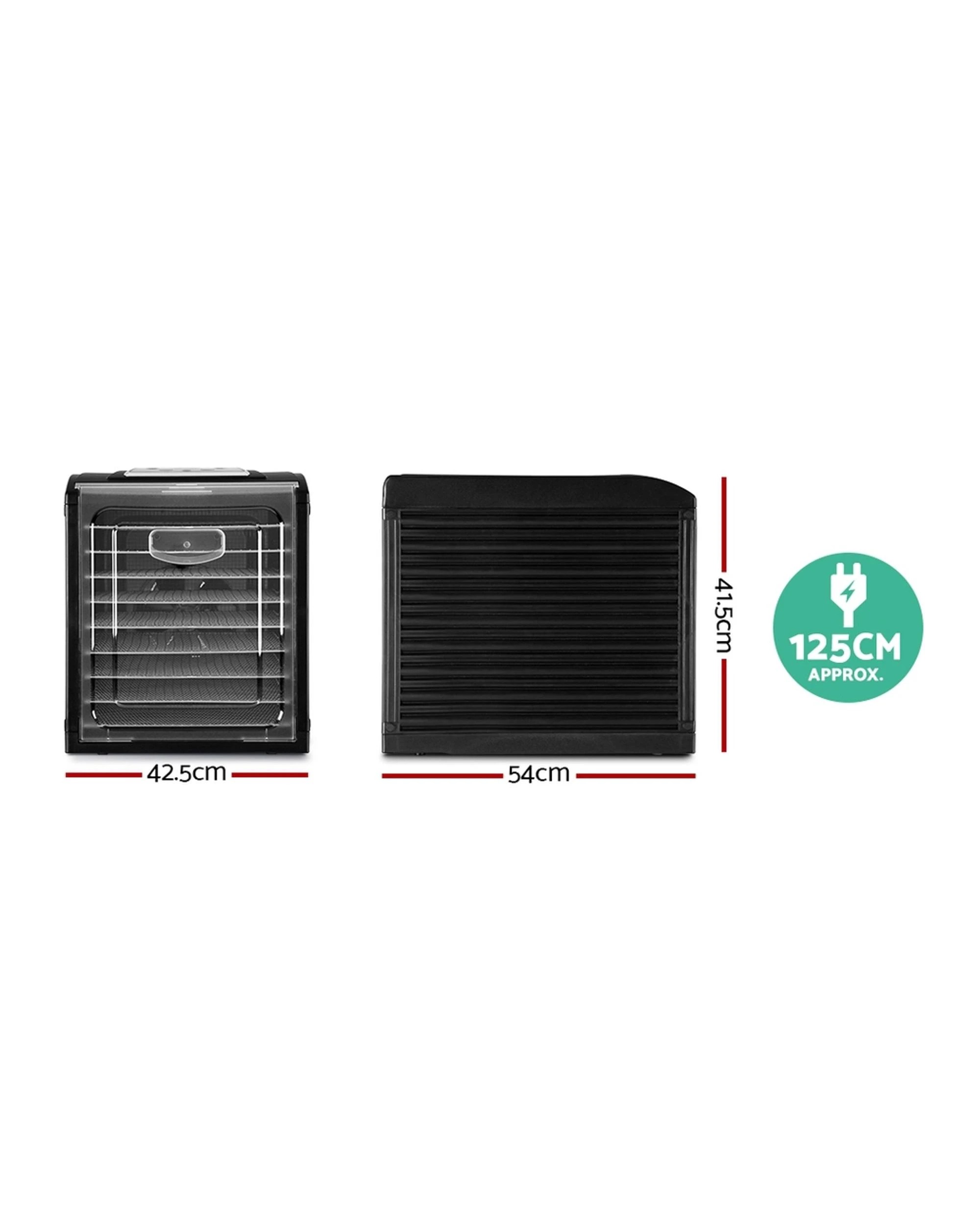 2 Devanti 9 Trays Food Dehydrator Stainless Steel Tray - Black, 2 of 5