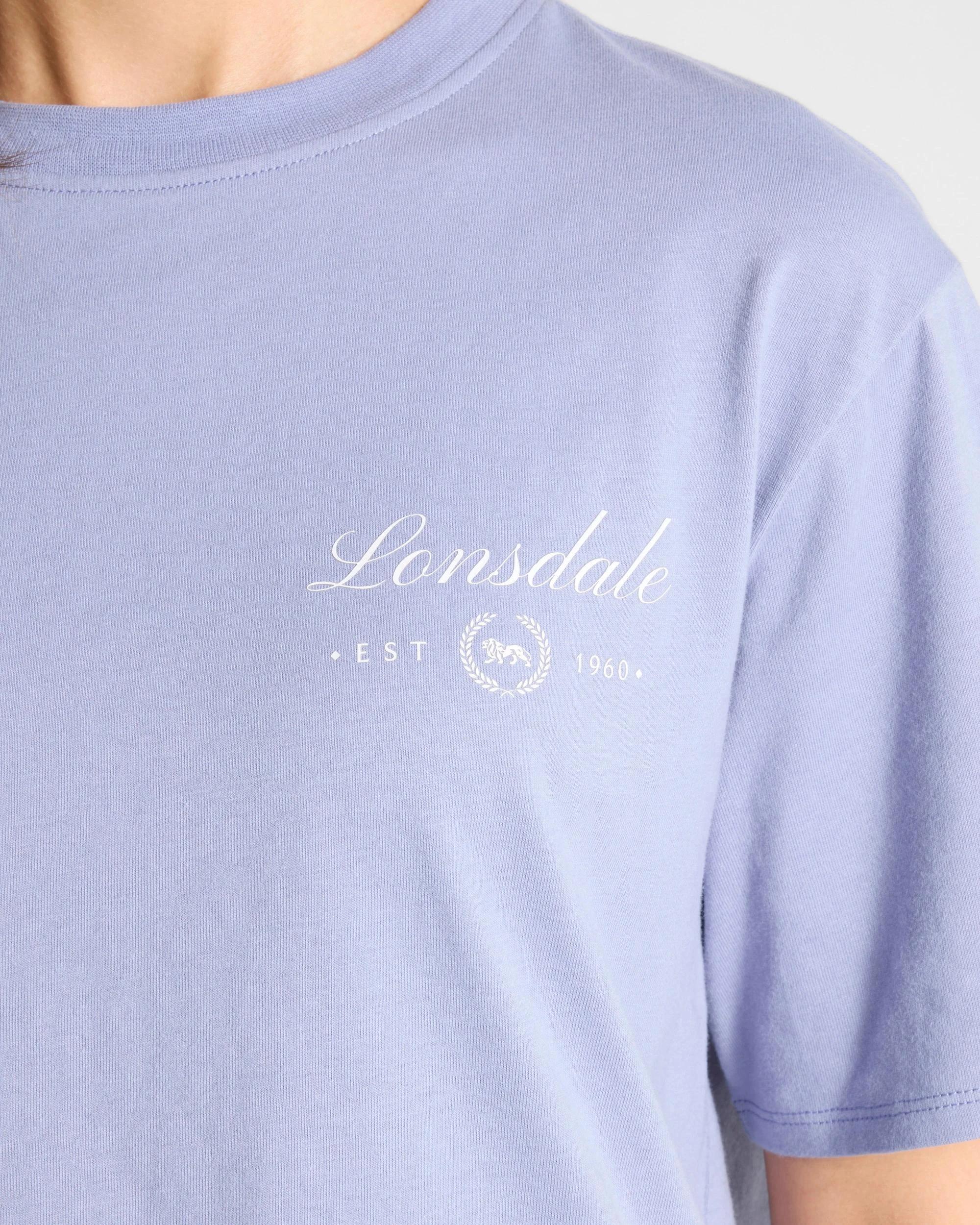 3 Relaxed Boxy T-Shirt - Lonsdale London STORM BLUE, 3 of 4