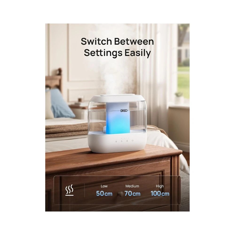 10 DREO Humidifier 311 Cool Mist Humidifier 4L White Quiet Home Bedroom Air Moisture, 10 of 10
