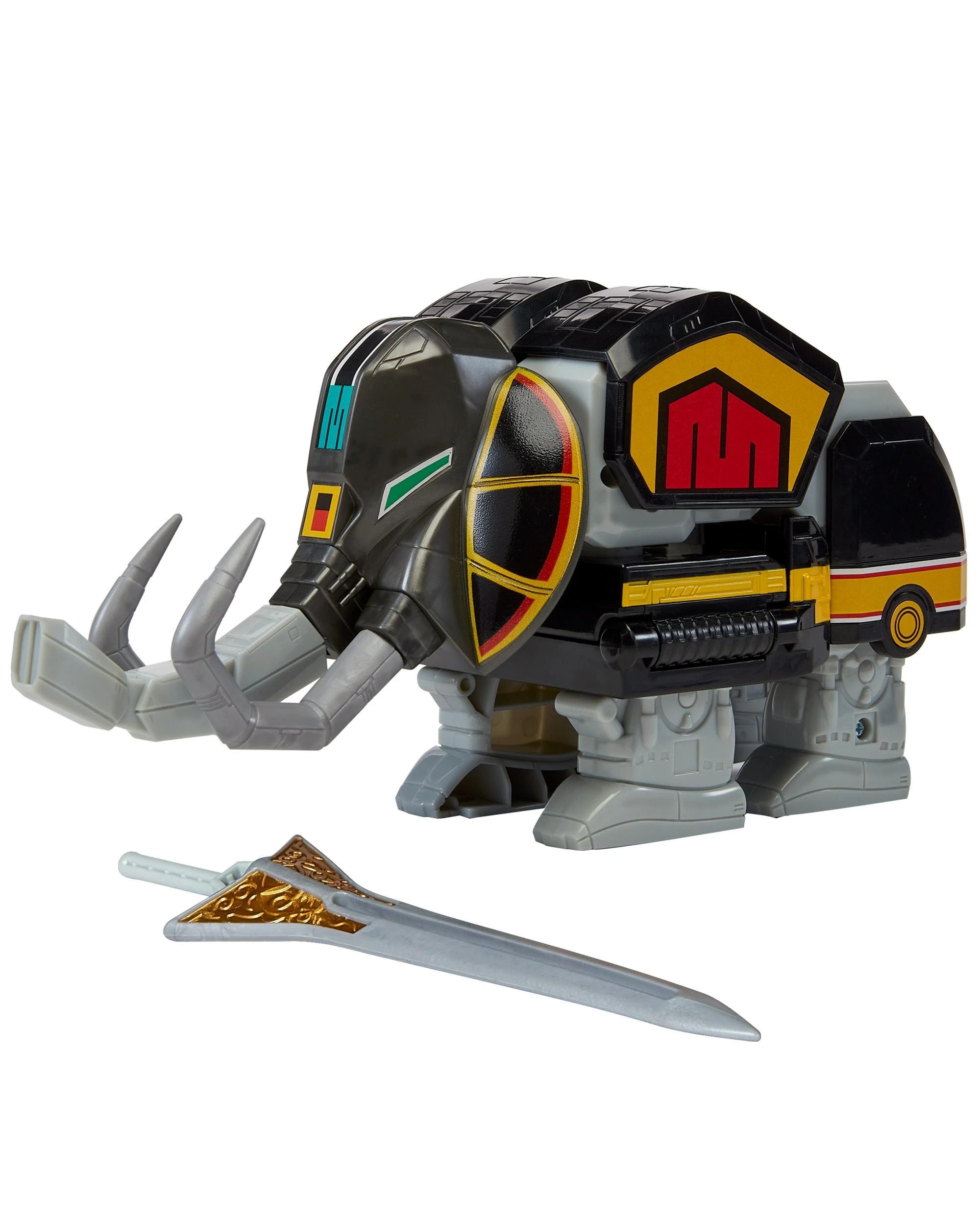 4 Mighty Morphin Power Rangers Re-Ignition Combinable Dinozord Mastodon Toy, 4 of 10