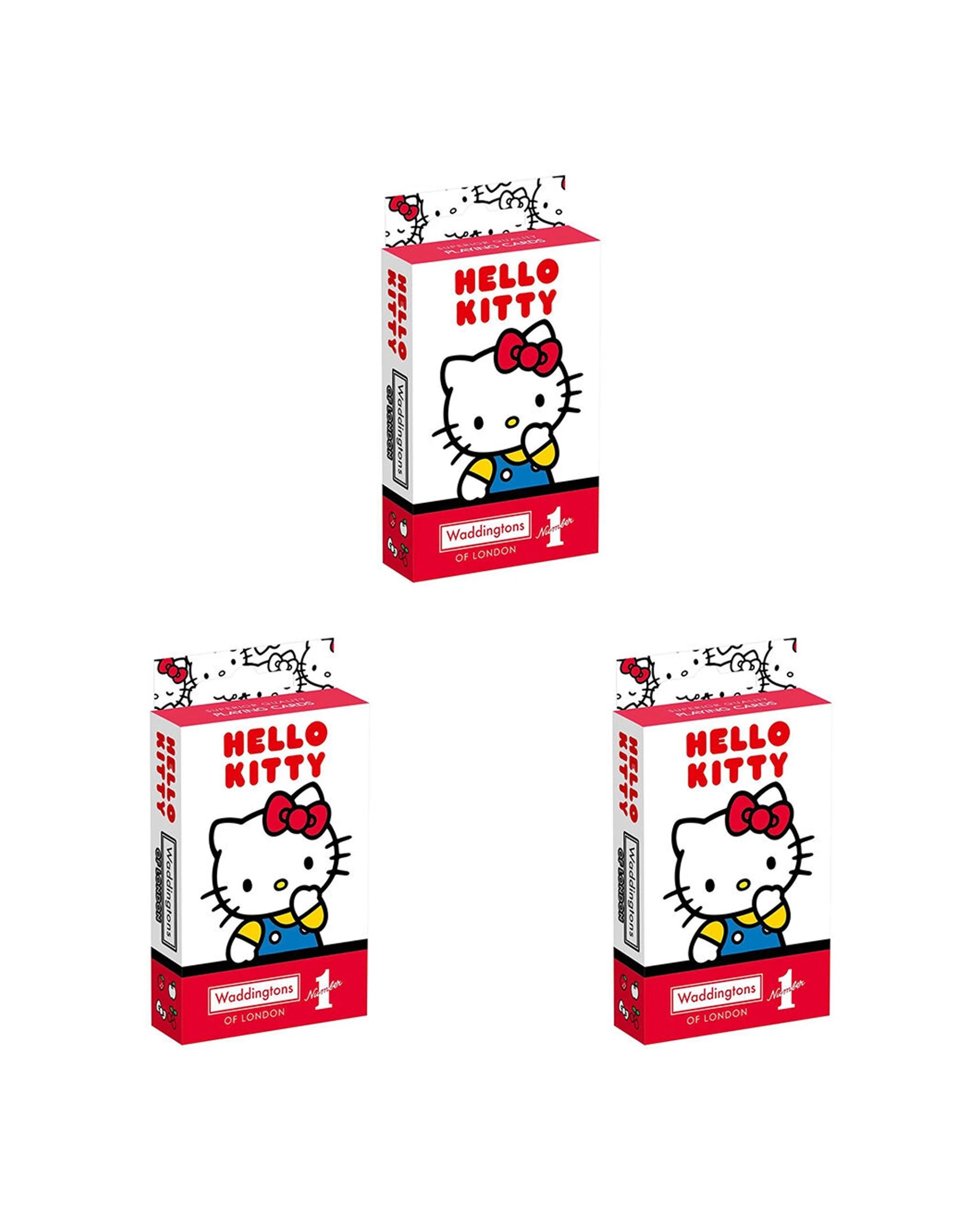 1 Waddingtons No 1 Of London Hello Kitty Playing Card Game Set 3PK - Multi, 1 of 4