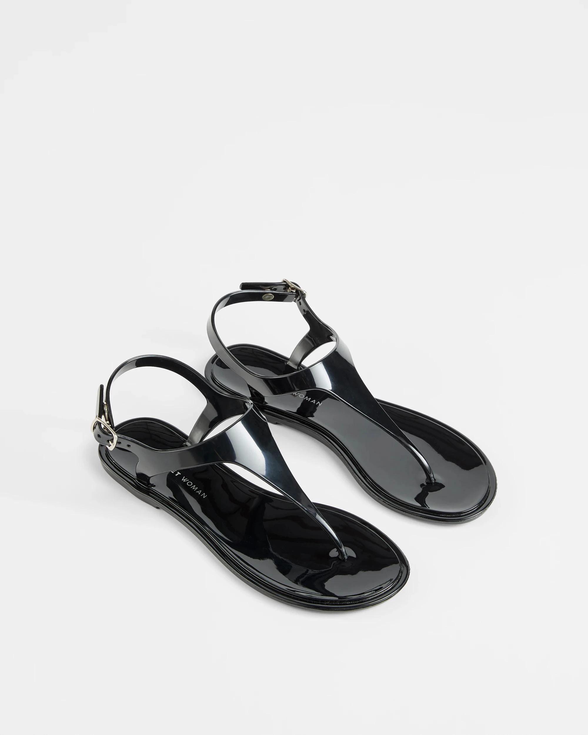 3 Target Womens Thongs - Marley BLACK SHINY, 3 of 3