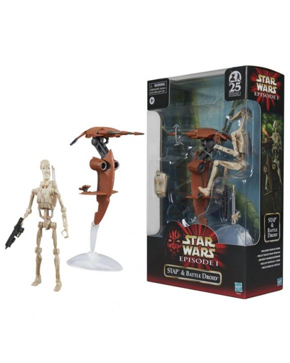 Star Wars The Black Series: Episode 1 STAP and Battle Droid Figure