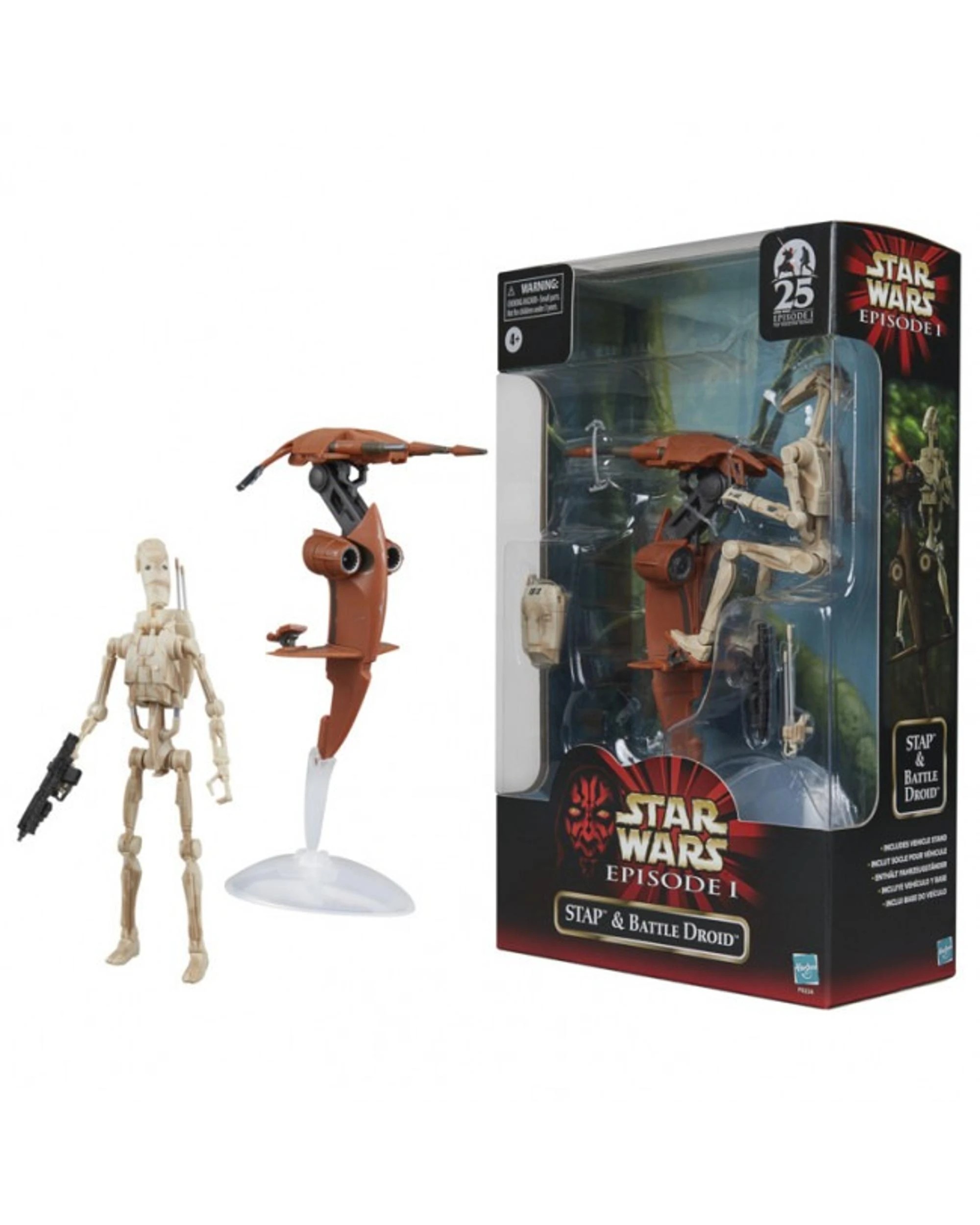 1 Star Wars The Black Series: Episode 1 STAP and Battle Droid Figure, 1 of 7