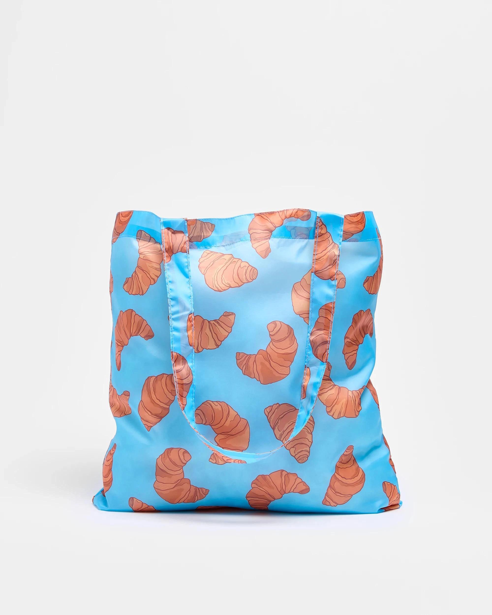 1 Target Fold Up Shopper Tote Bag CROISSANTS, 1 of 3