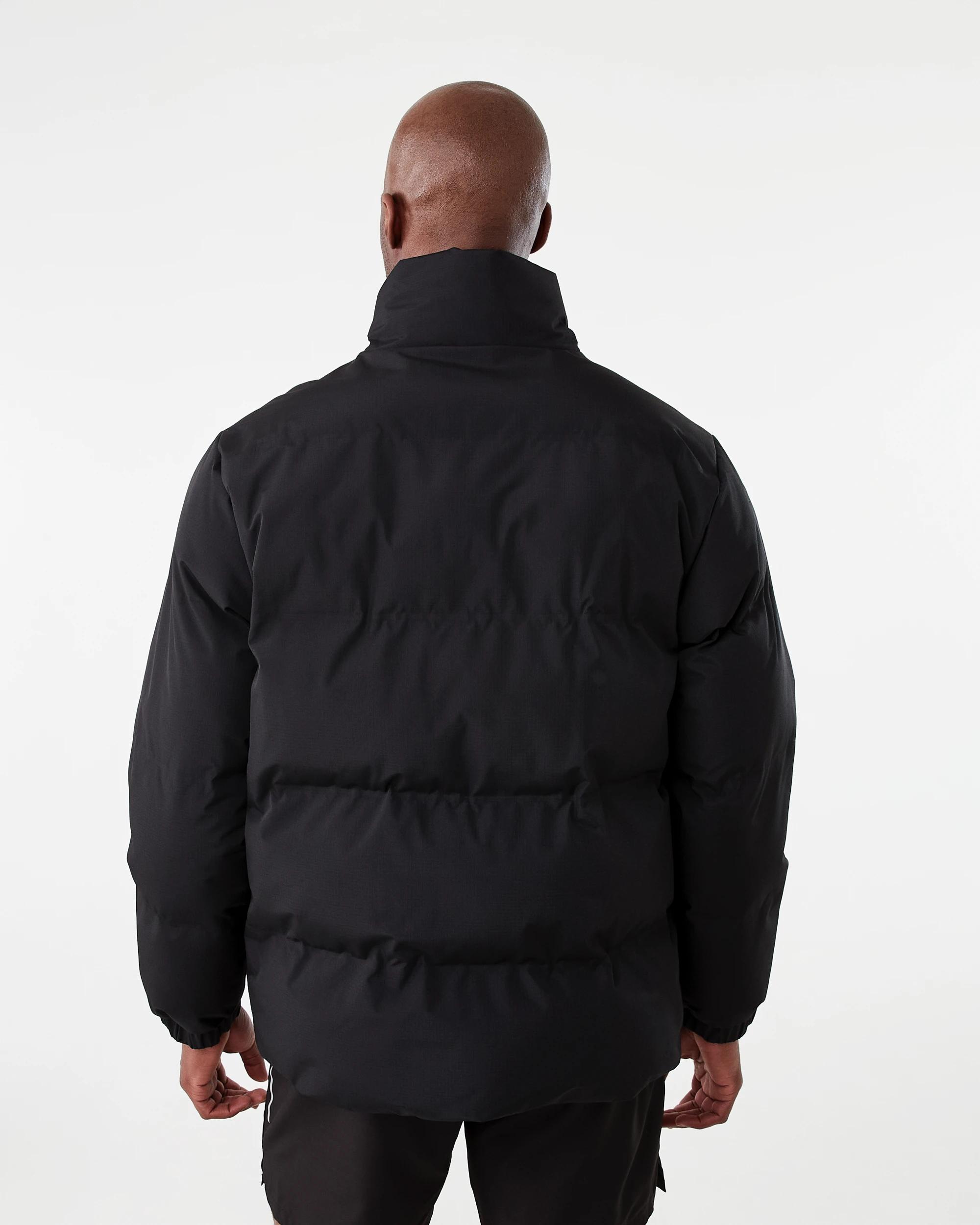 4 Active Mens Outdoor Oversized Puffer Jacket Black, 4 of 7