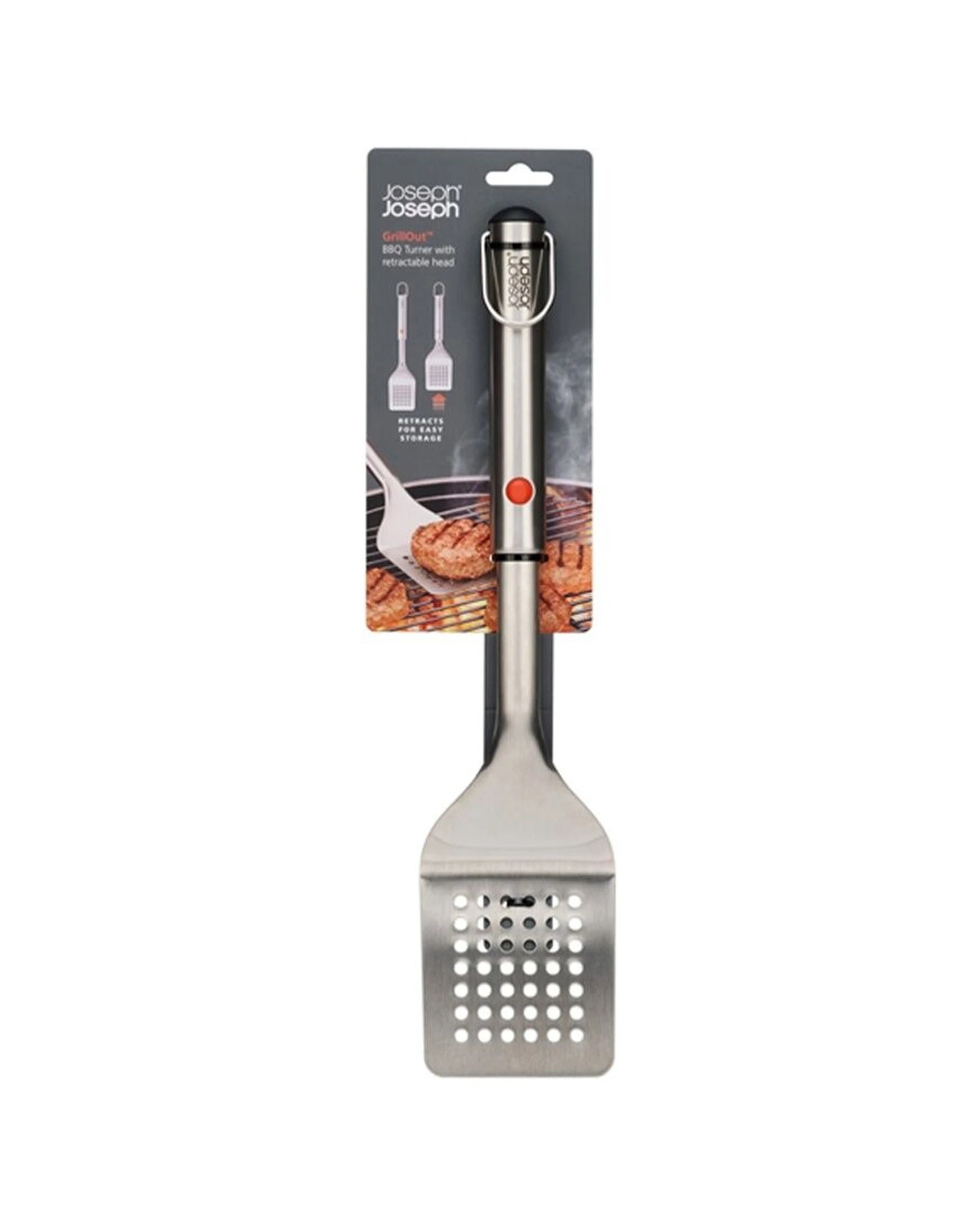 1 Joseph Joseph GrillOut BBQ Slotted Turner Retractable Head Stainless Steel - Silver, 1 of 7