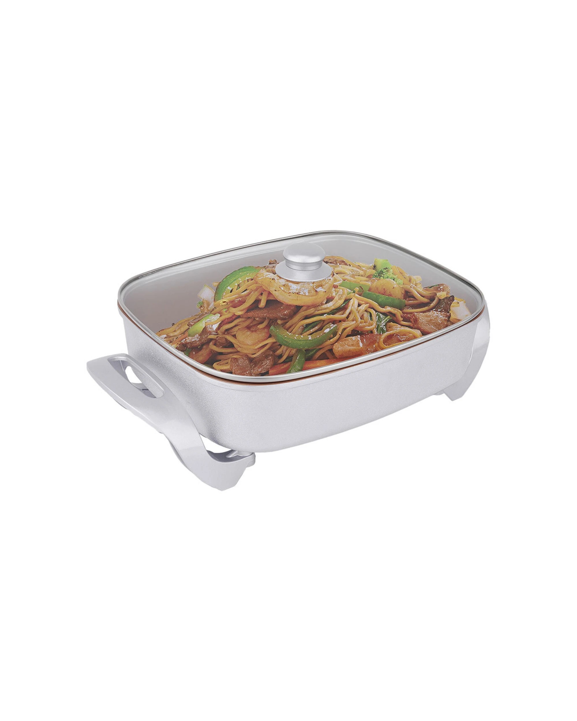 2 Healthy Choice Electric Fry Pan 7.9l 38cm Non-stick 1500w Frying Cookware Copper - White, 2 of 7