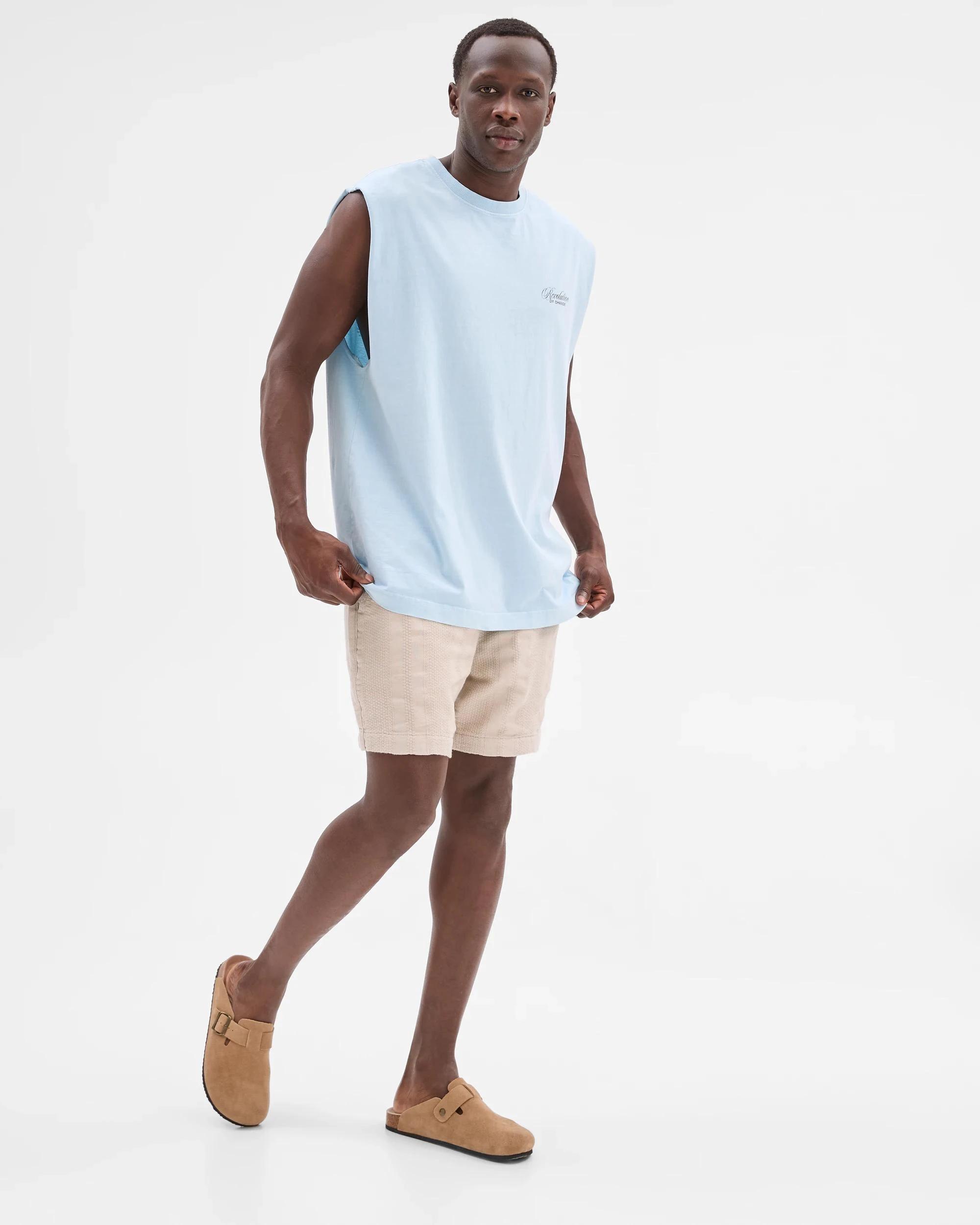 2 Commons Australian Cotton Graphic Tank Top REVOLUTION BLUE, 2 of 5