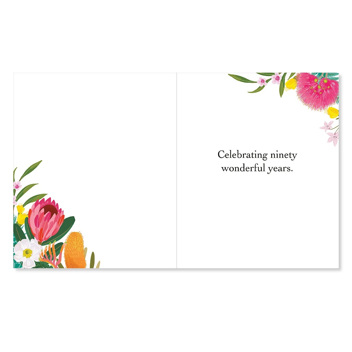 2 Hallmark 90th Birthday Card - Australian Floral, 2 of 3
