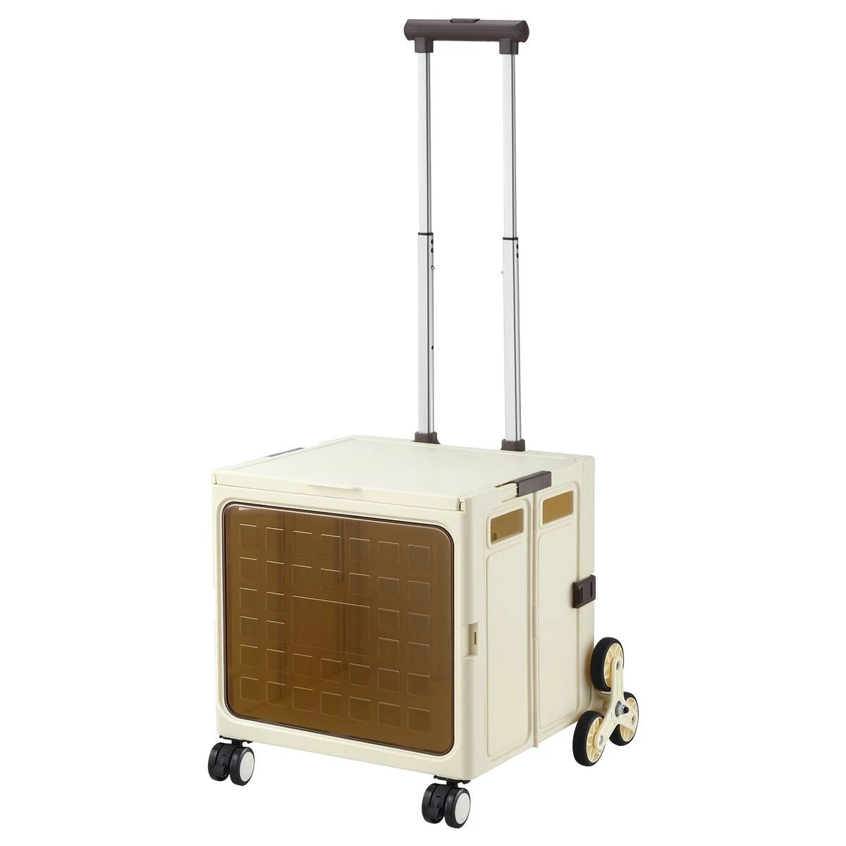 1 AUSWAY Foldable Shopping Cart Trolley Dolly Basket Stair Climbing Utility Crate, 1 of 5
