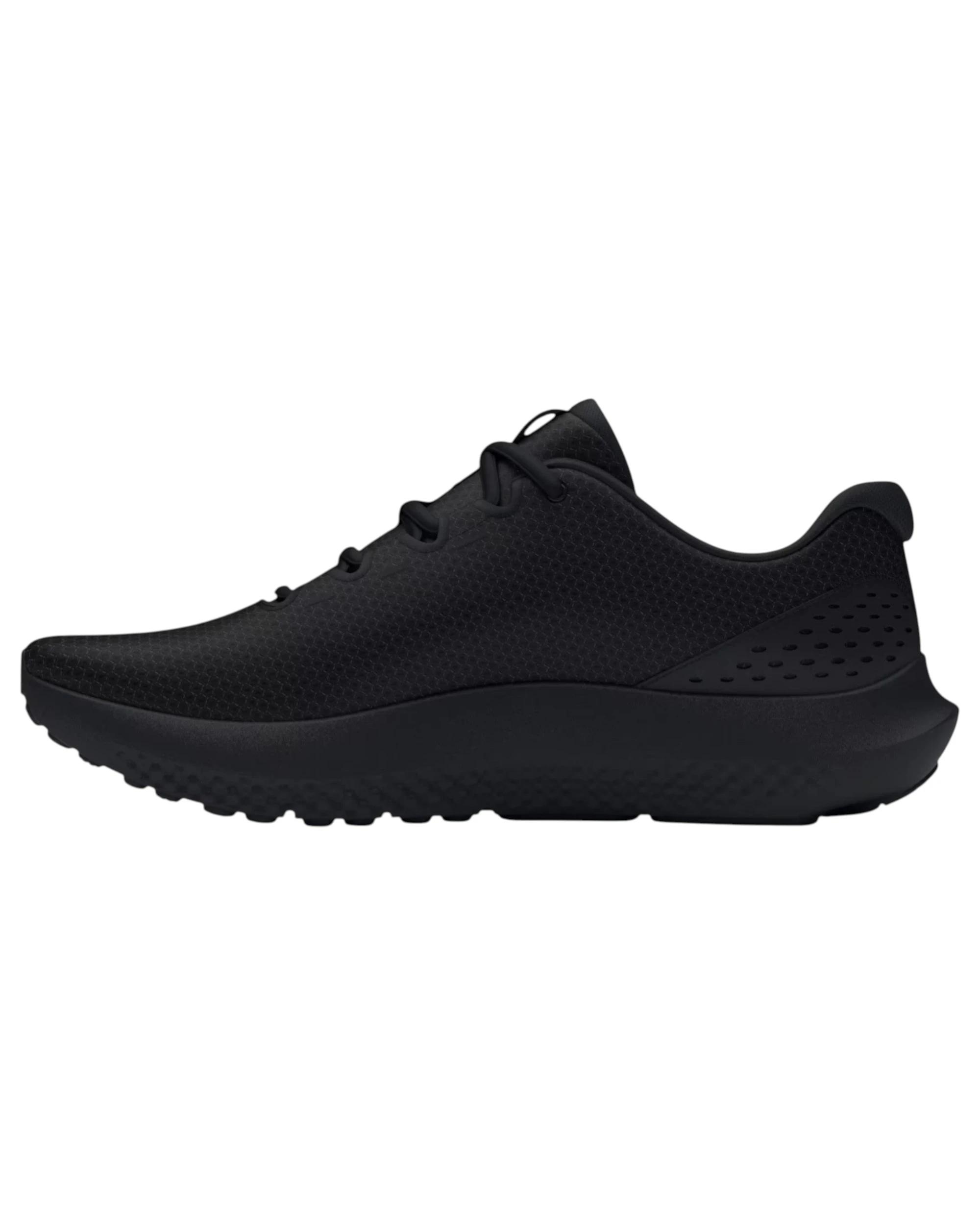 2 Under Armour Mens Surge 4 Triple Black Athletic Shoes BLACK, 2 of 5