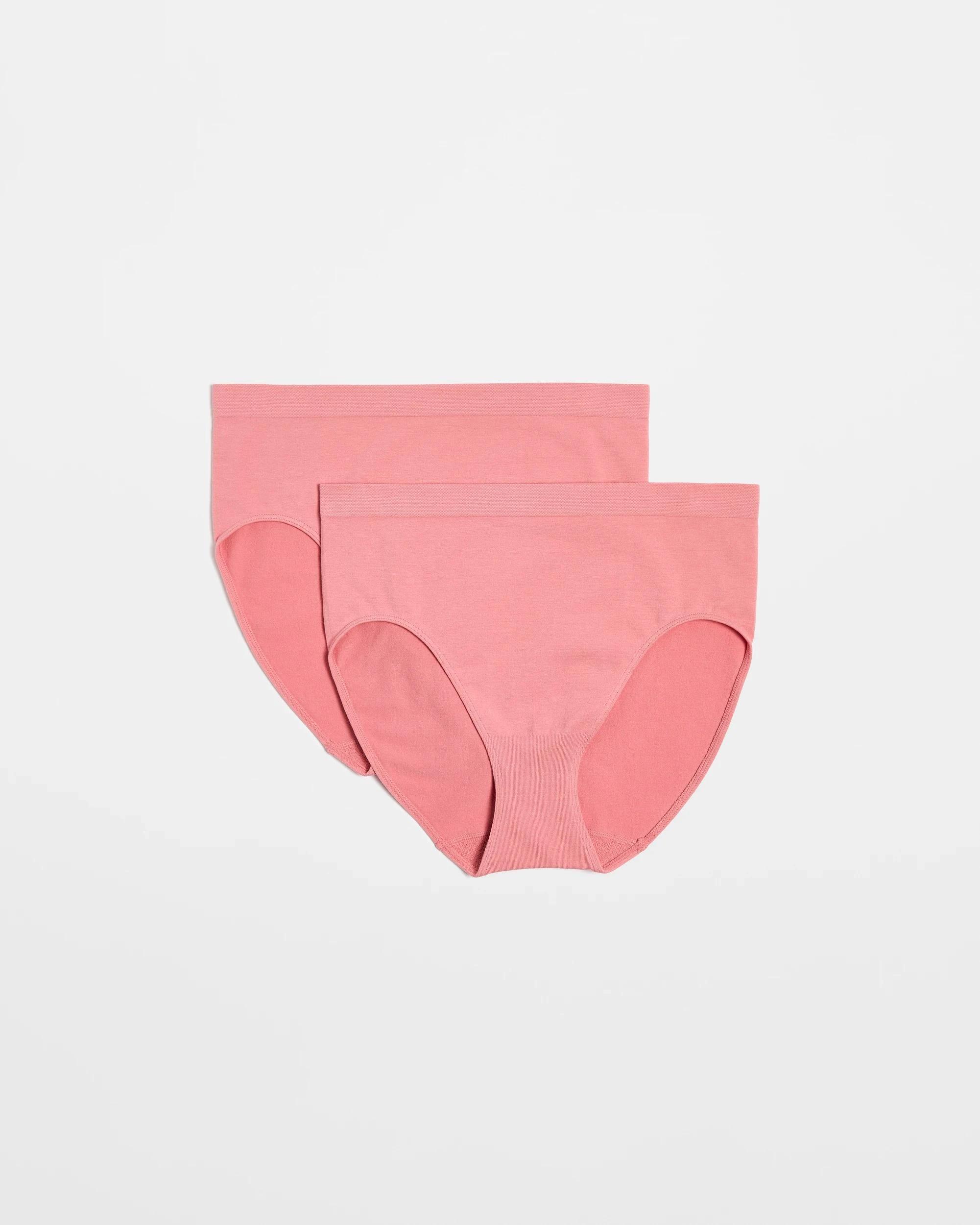 1 Target Australian Cotton Blend 2 Pack Seamfree Midi Briefs BRANDIED APRICITS, 1 of 4