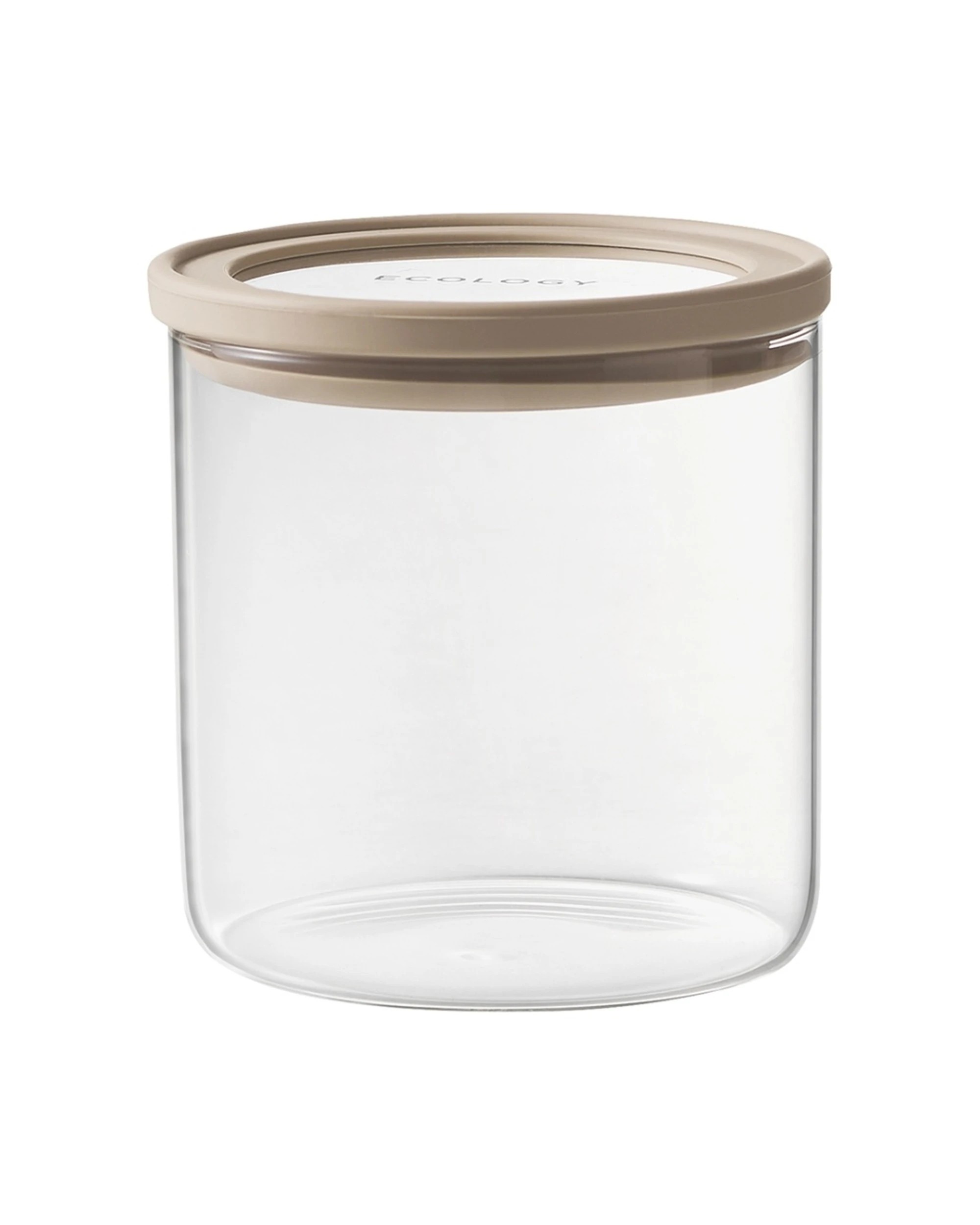 2 Ecology 3pc Store Round Glass Silicone Pantry Canisters Air-Tight - Natural, 2 of 2