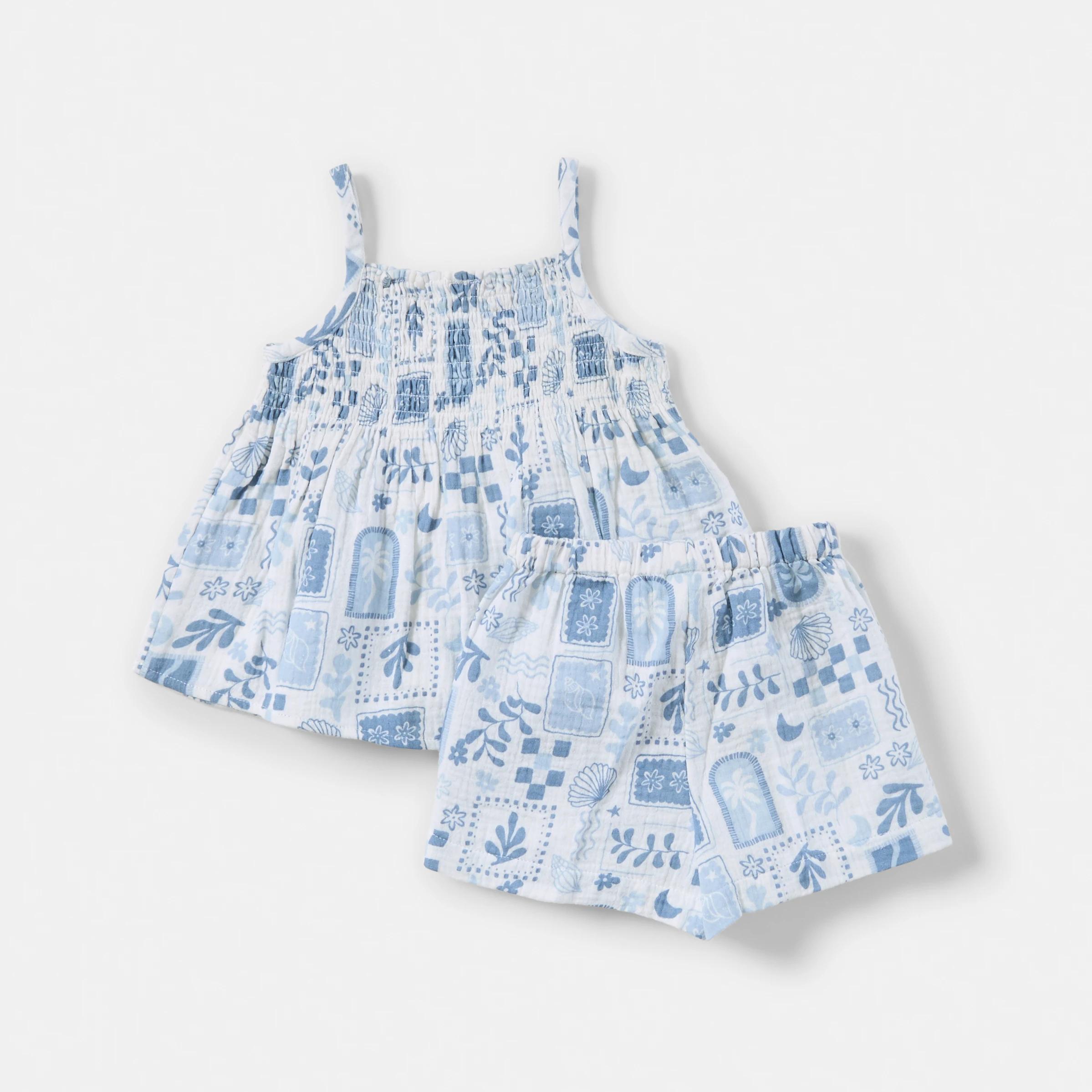2 Sleeveless Double Cloth Set BLUE COASTAL, 2 of 6
