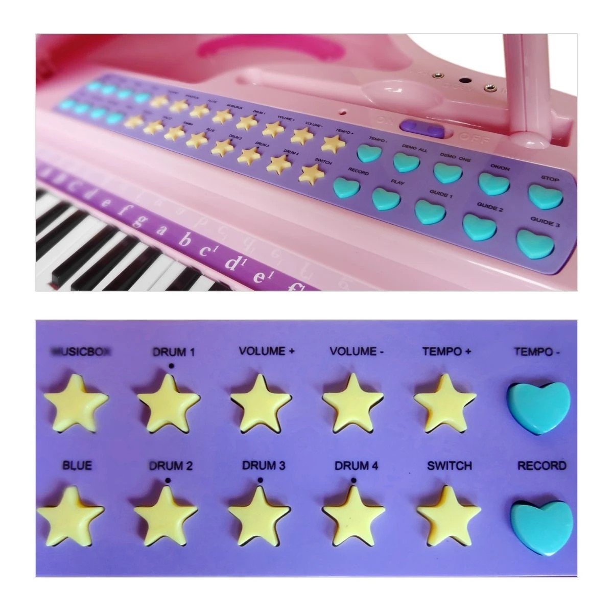 5 AUSWAY Deluxe musical Electronic Organ For Kids  Pink, 5 of 10