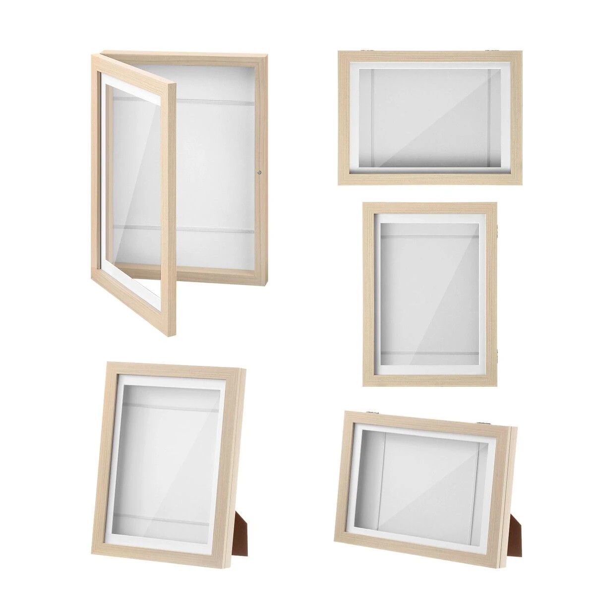 1 AUSWAY 5 Pcs Art Frames Kids Craft Artwork Projects Drawings Display, 1 of 3