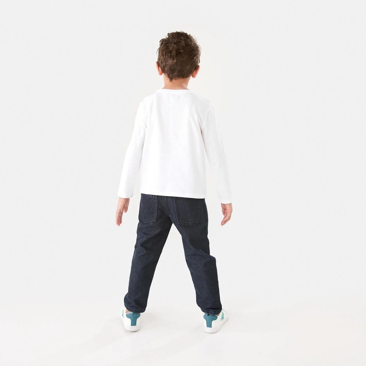 7 Long Sleeve Plain T-shirt White, 7 of 9