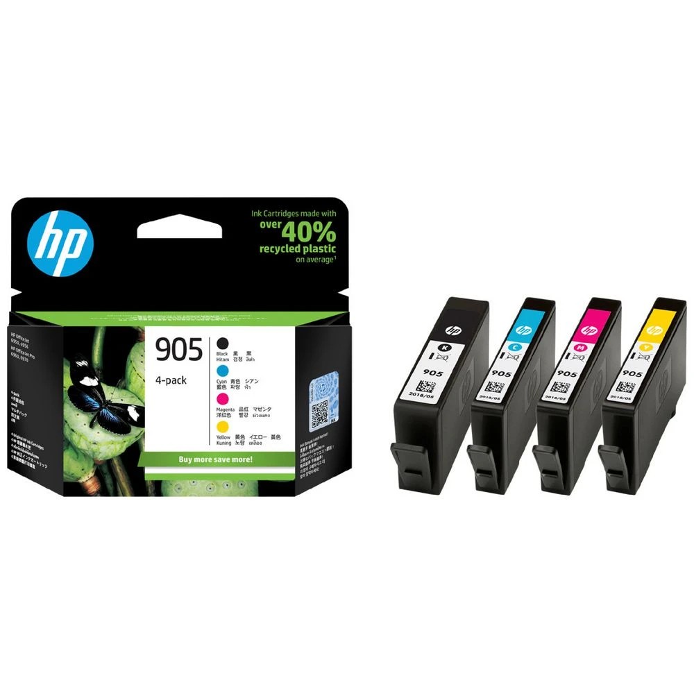 1 HP 905 CMYK Ink Cartridge Combo 4 Pack, 1 of 6