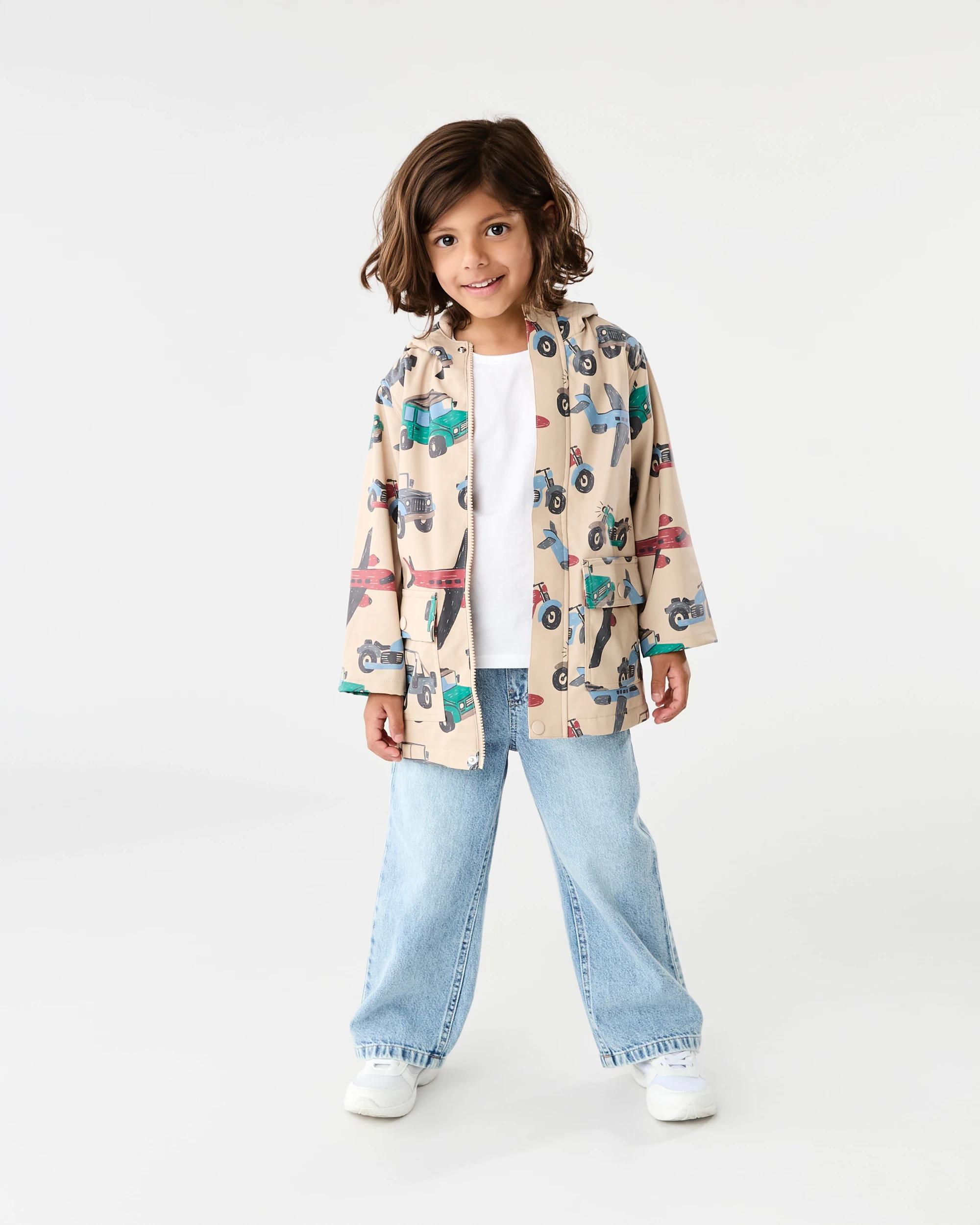 7 Printed Rain Jacket Bge Cars, 7 of 7