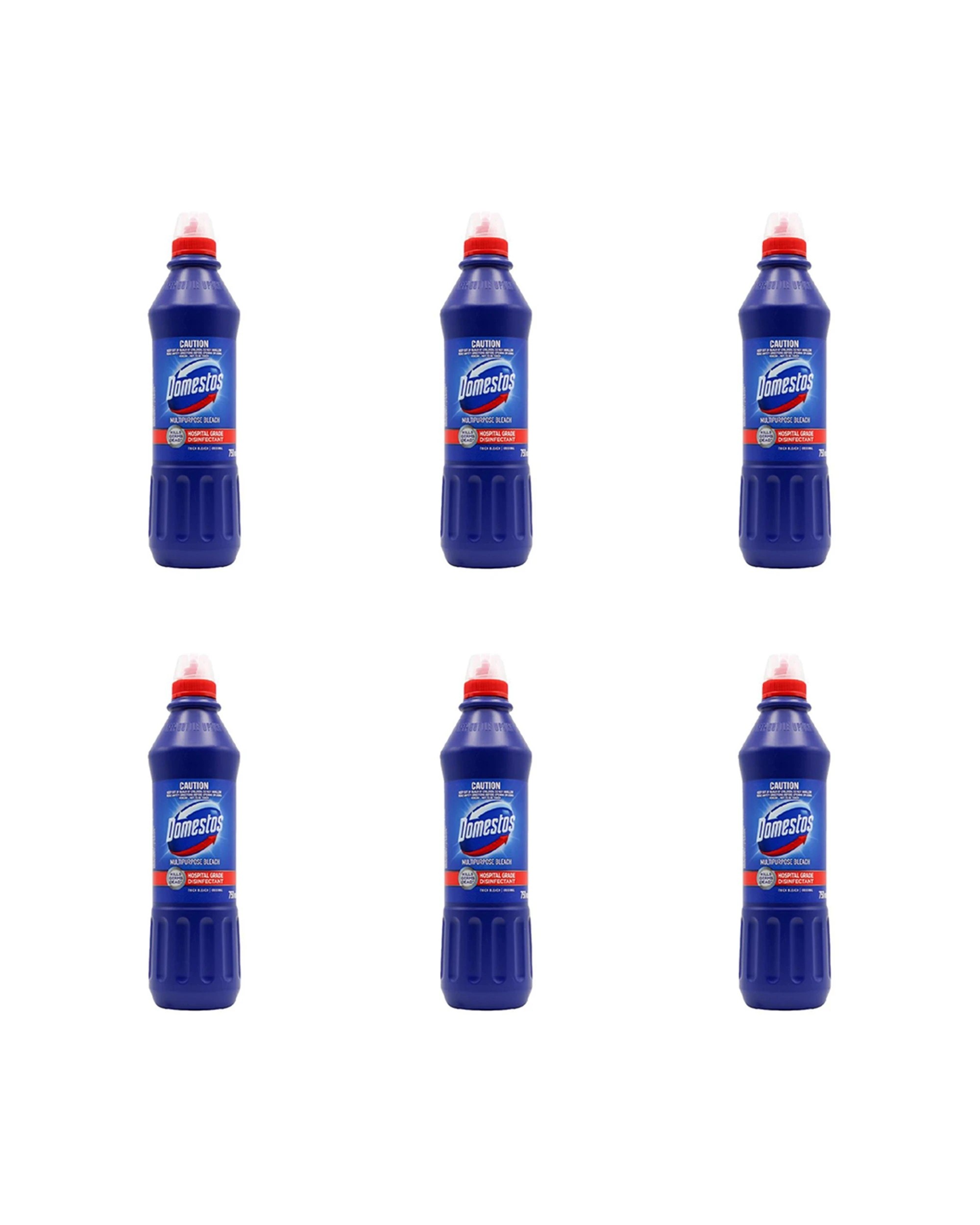 1 Domestos Multipurpose Bleach Cleaner Original 6 Pack 750ml - Blue, 1 of 5