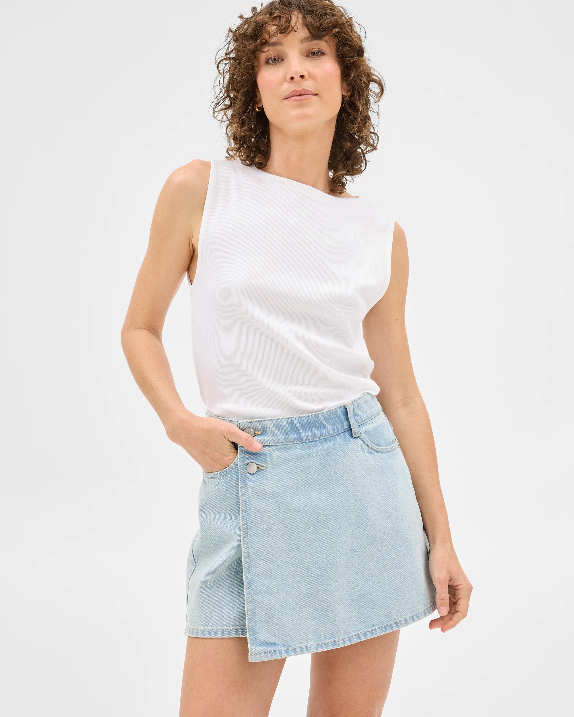 2 Target Denim Skort ICE BLUE, 2 of 6