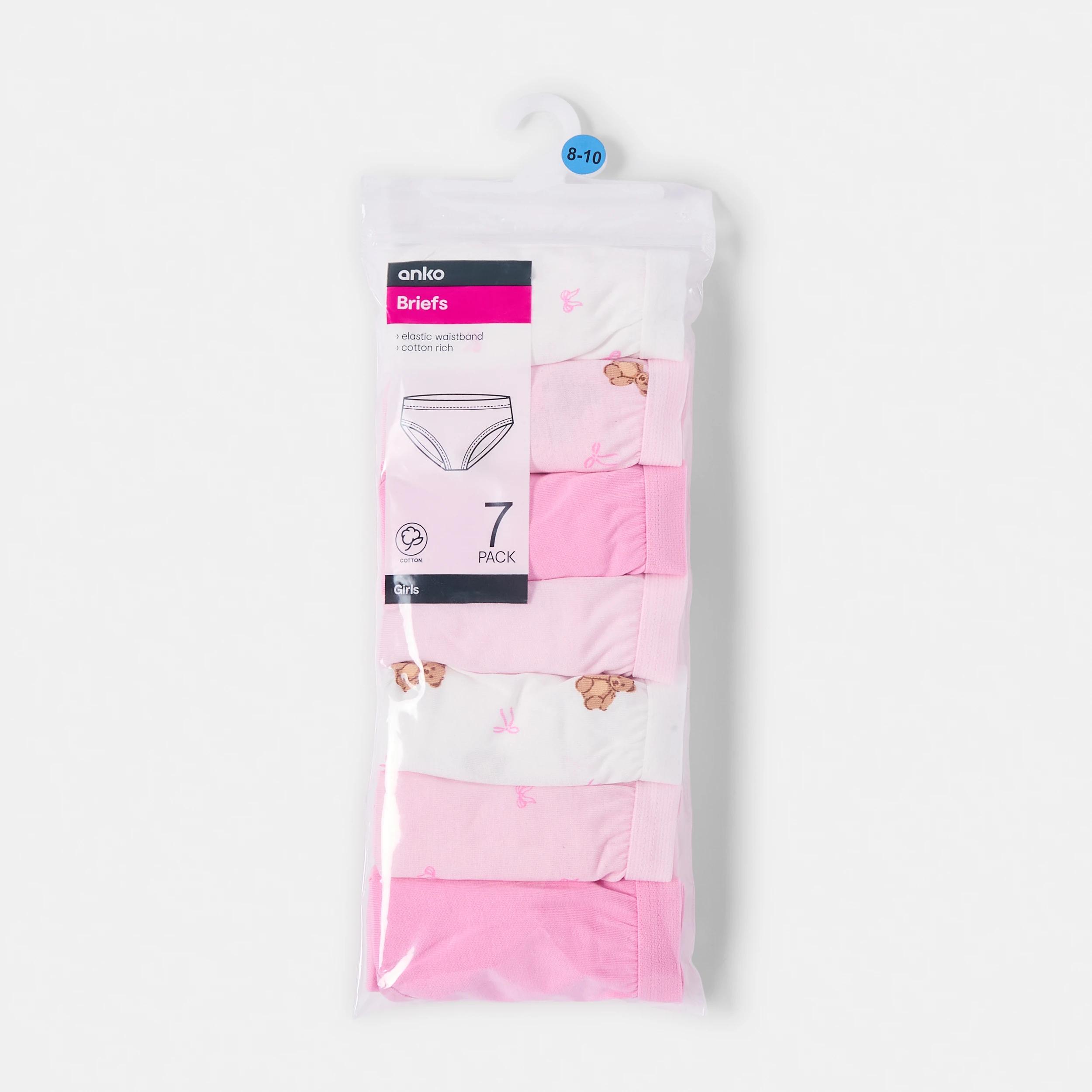9 7 Pack Print Briefs PNK TEDDY, 9 of 9