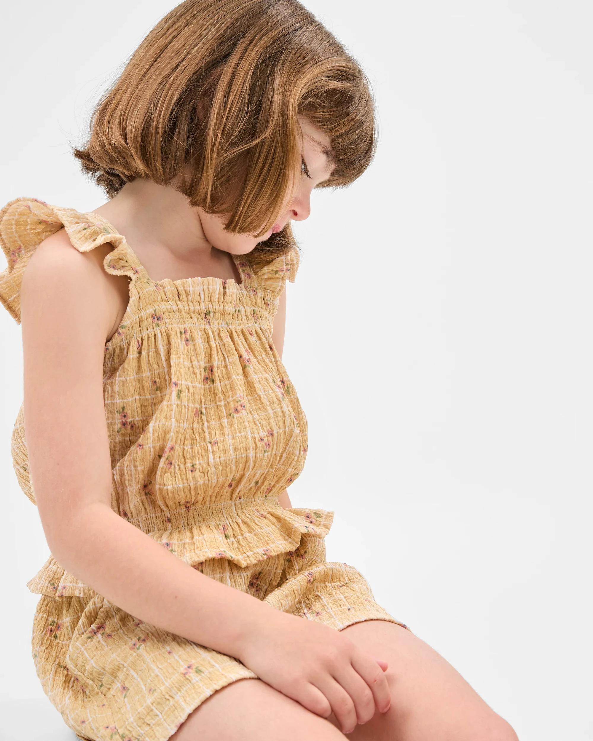 4 Target Textured Top and Short Set YELLOW, 4 of 7