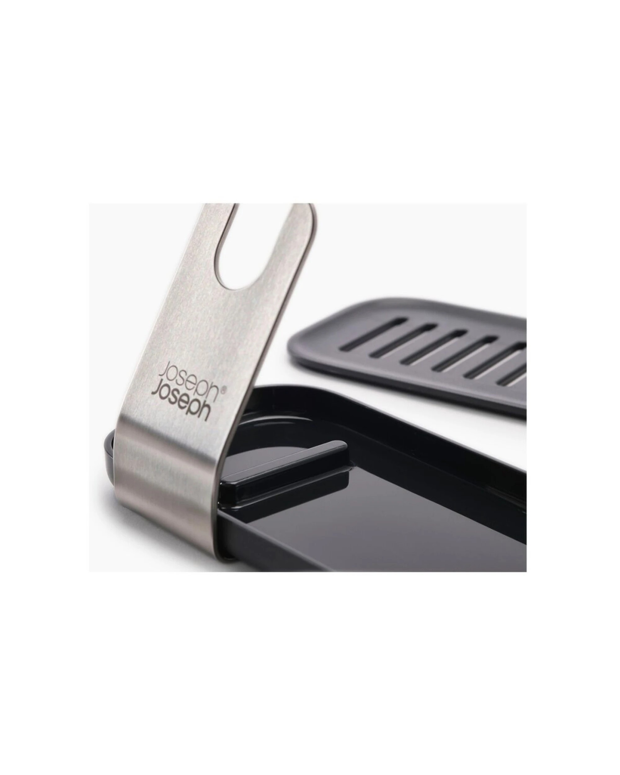 6 Joseph Joseph SinkTech Kitchen Dish Brush With 2 Heads Large Stand Graphite - Grey, 6 of 7