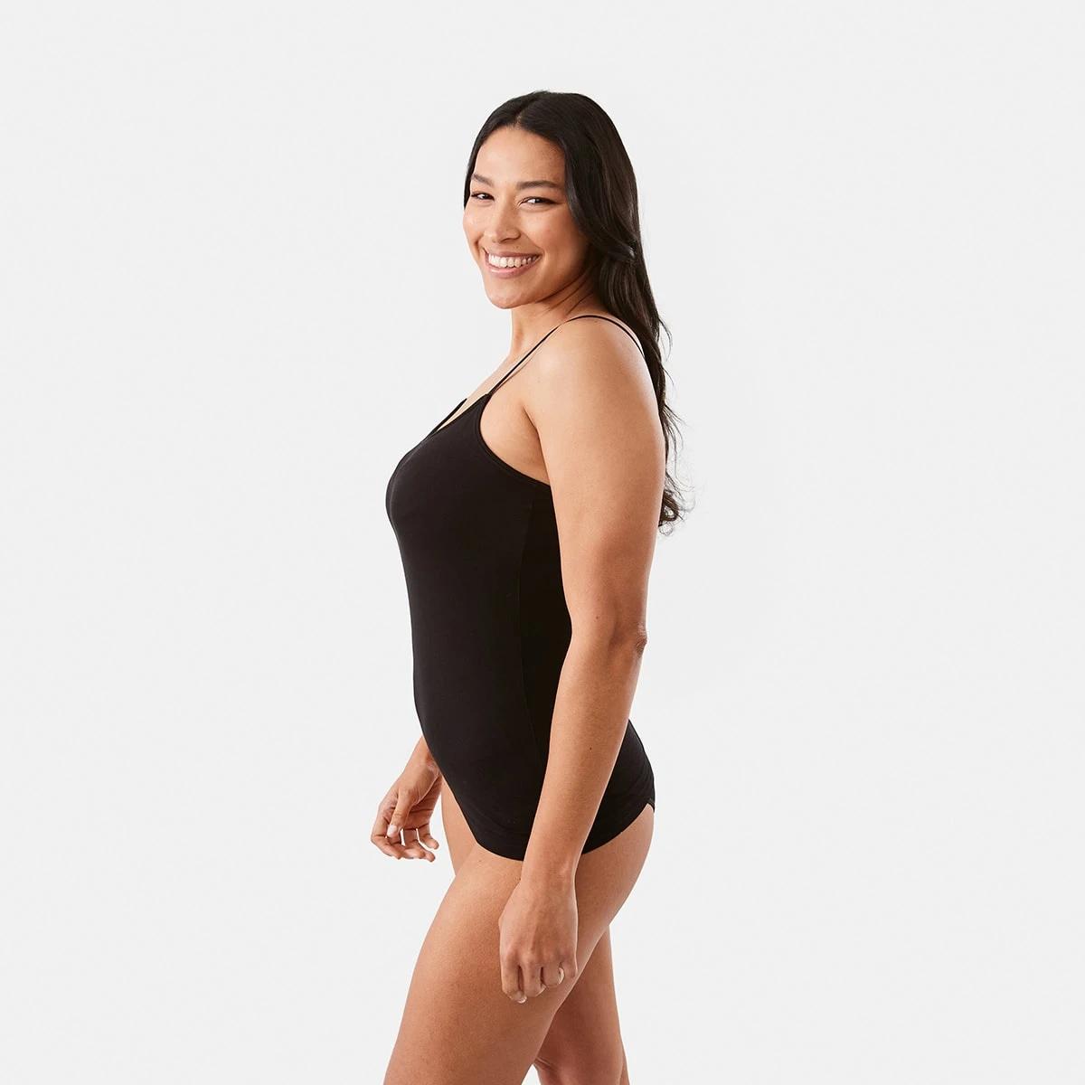 2 2 Pack Bamboo Cami Black, 2 of 6
