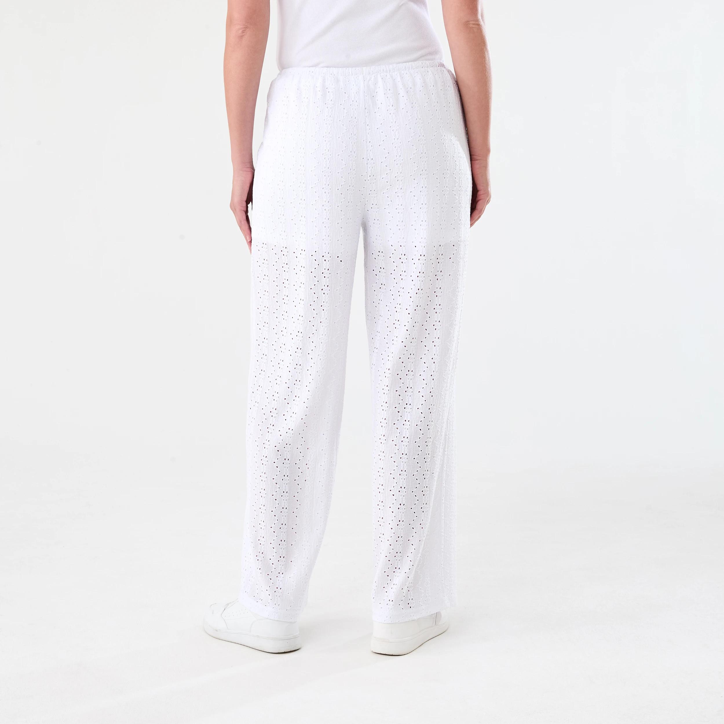 3 Broderie Pants White, 3 of 5