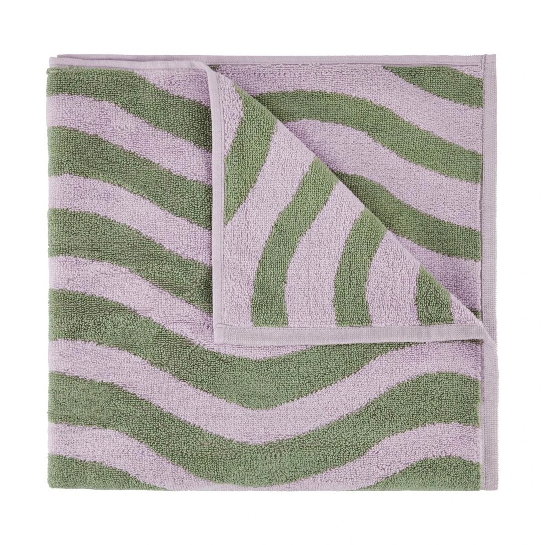 1 Lilac Wave Cotton Bath Towel, 1 of 5