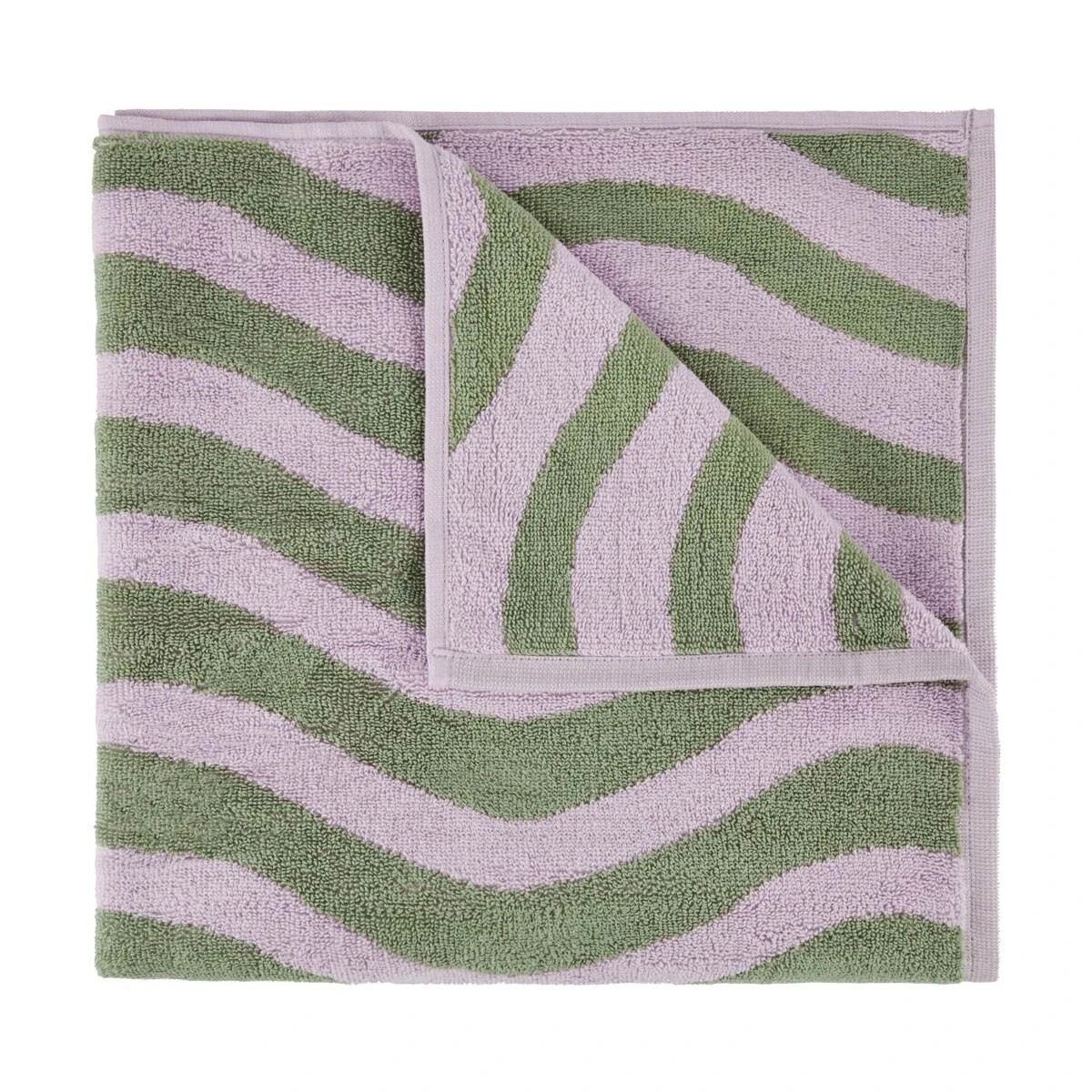 1 Lilac Wave Cotton Bath Towel, 1 of 5