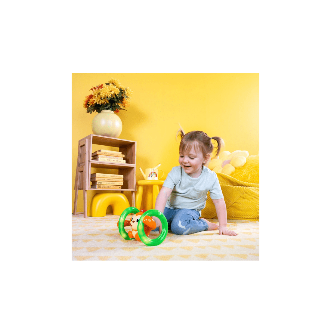 3 Bright Starts Roll And Glow Monkey Interactive Lights And Sounds Toy 6 Months - Multi, 3 of 5