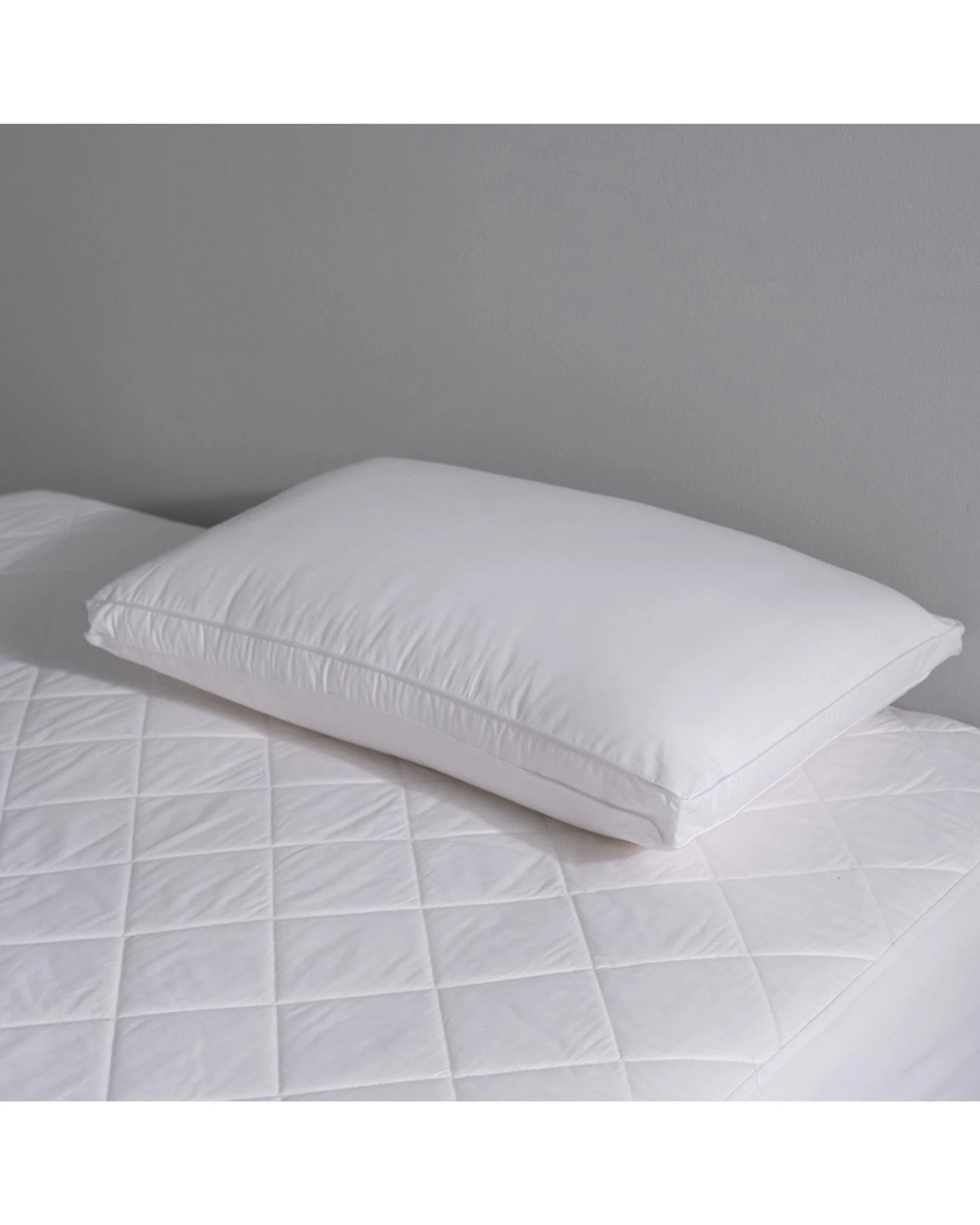 3 Canningvale Luxury Plush Microfibre Pillow Medium Profile Breathable Soft - White, 3 of 3
