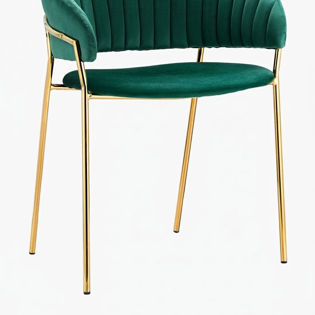 6 Artiss Dining Chairs Set of 2 Velvet Hollow Armchair - Green, 6 of 6