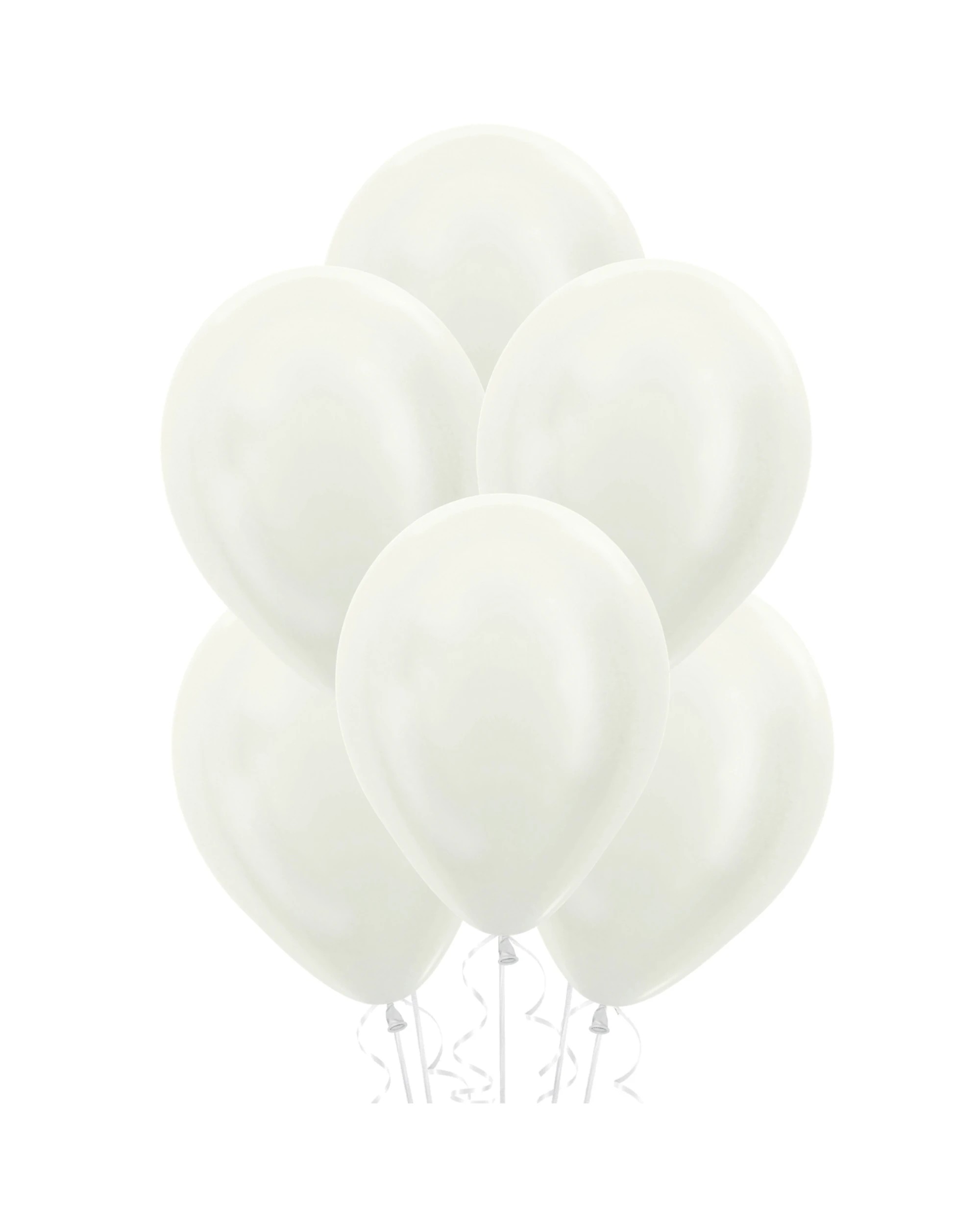 1 Unique White Pearl Balloons 30cm Pack of 100 - White, 1 of 2