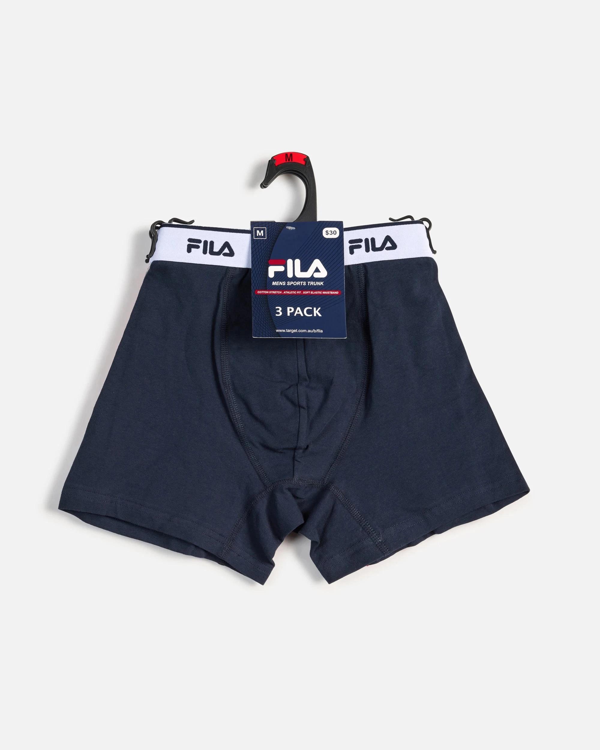 3 3 Pack Detroit Sports Trunks - Fila MULTI, 3 of 3
