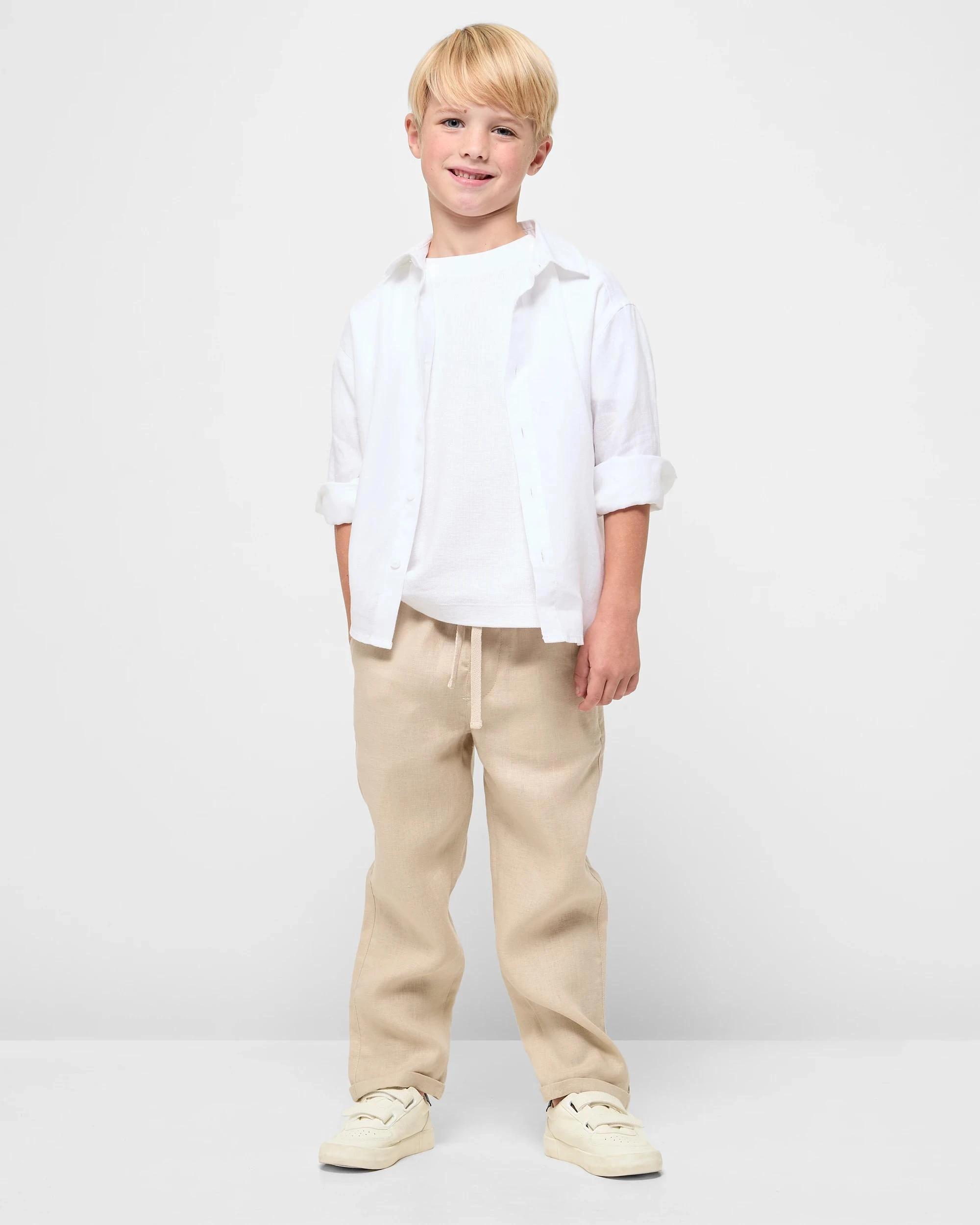 2 Target European Linen Pant CREAM, 2 of 9